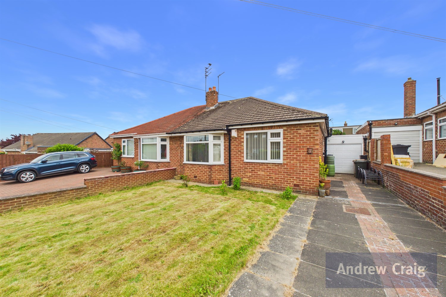 2 Bed Semi-Detached Bungalow For Sale In Ewesley Gardens, Wideopen, NE13