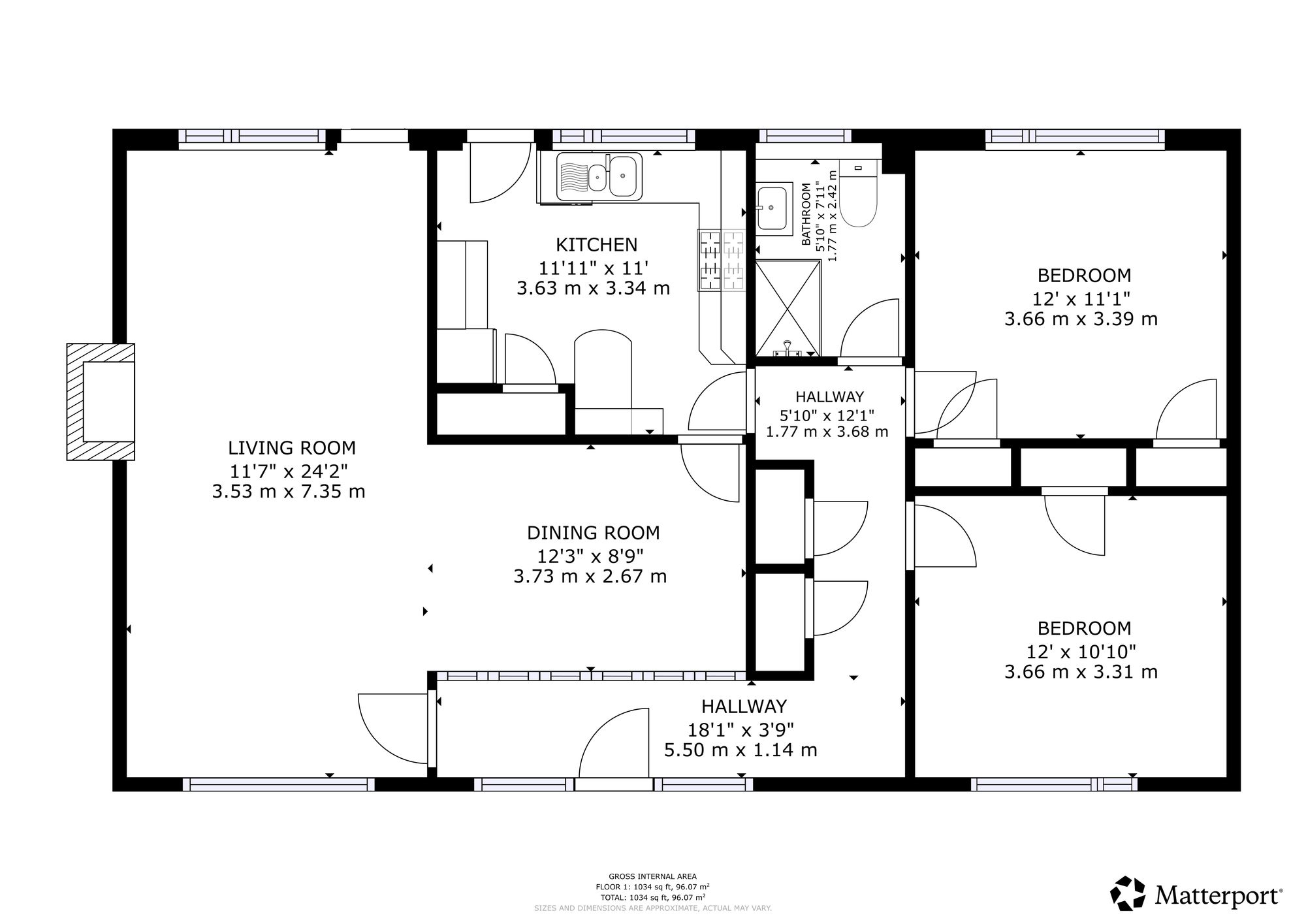 2 bed detached bungalow for sale in Beech Court, Doune, FK16 - Property floorplan