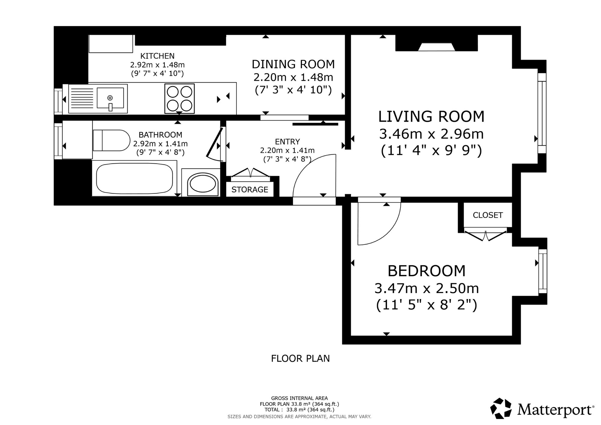 1 bed flat for sale in Ramoyle, Dunblane, FK15 - Property floorplan