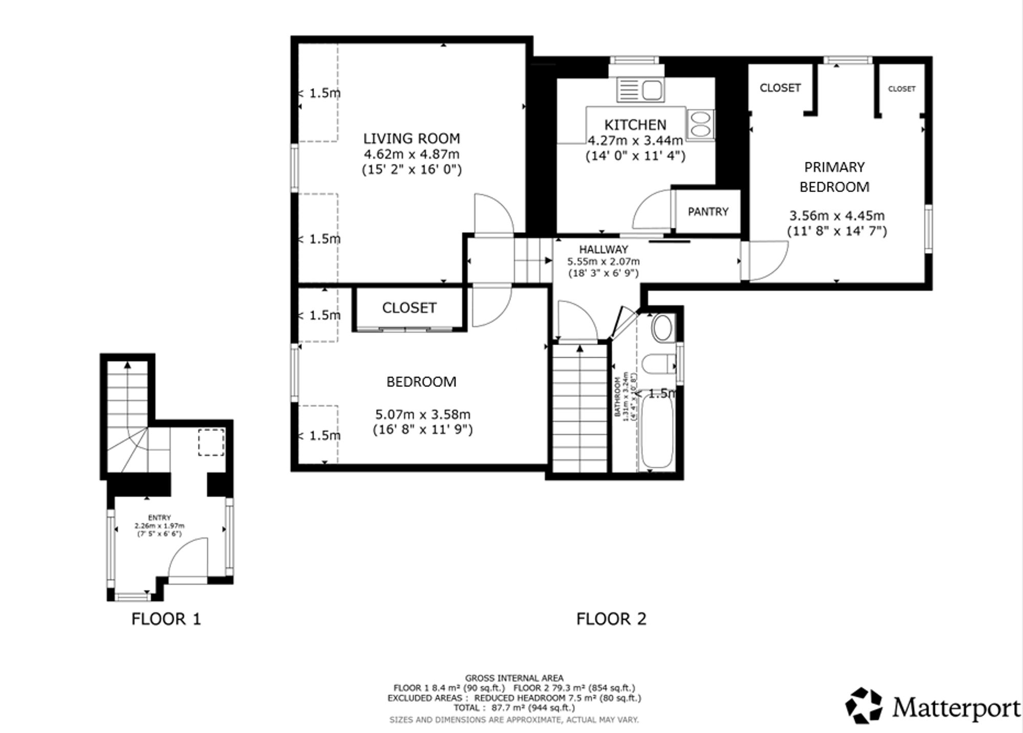 2 bed flat for sale in Port Of Menteith, Lynhurst, FK8 - Property floorplan