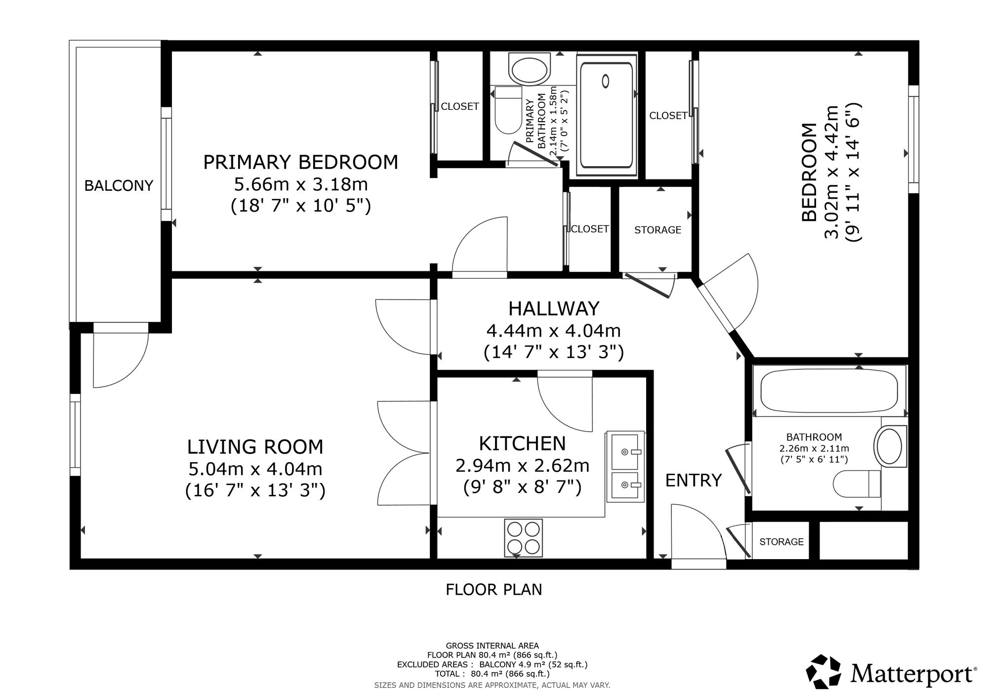 2 bed flat for sale in Maurice Wynd, Dunblane, FK15 - Property floorplan