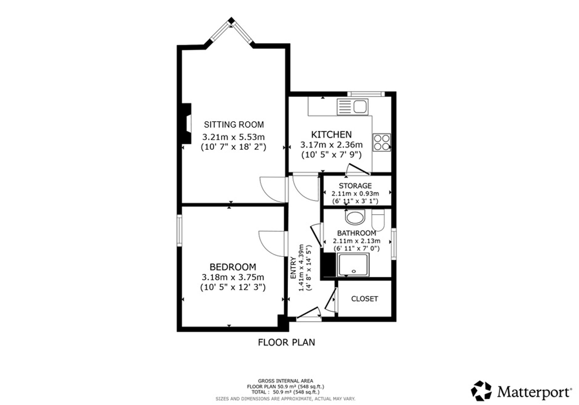 1 bed retirement property for sale in Dunblane, FK15 - Property floorplan