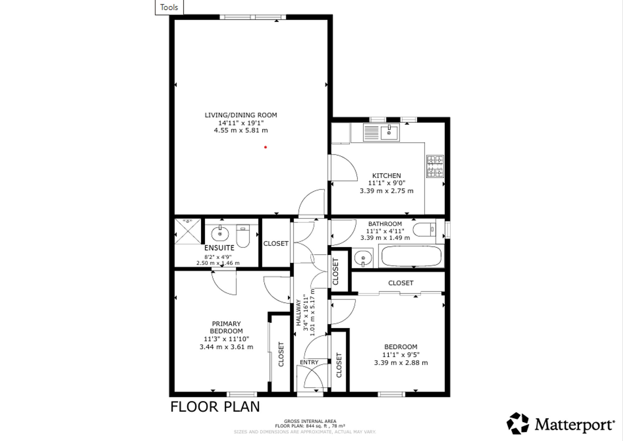 2 bed flat for sale in Bridgend, Dunblane, FK15 - Property floorplan