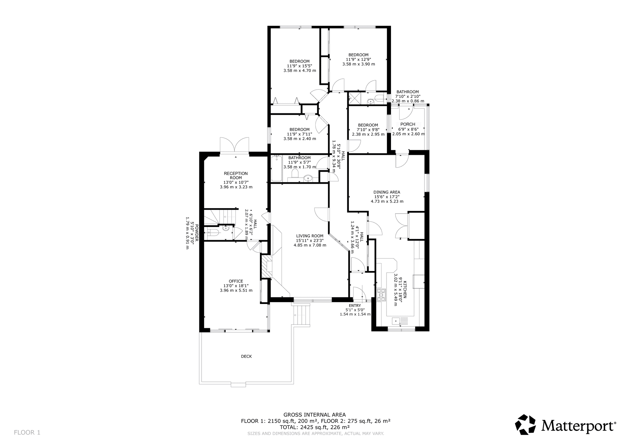 5 bed detached house for sale in Main Street, Kinbuck, FK15 - Property floorplan