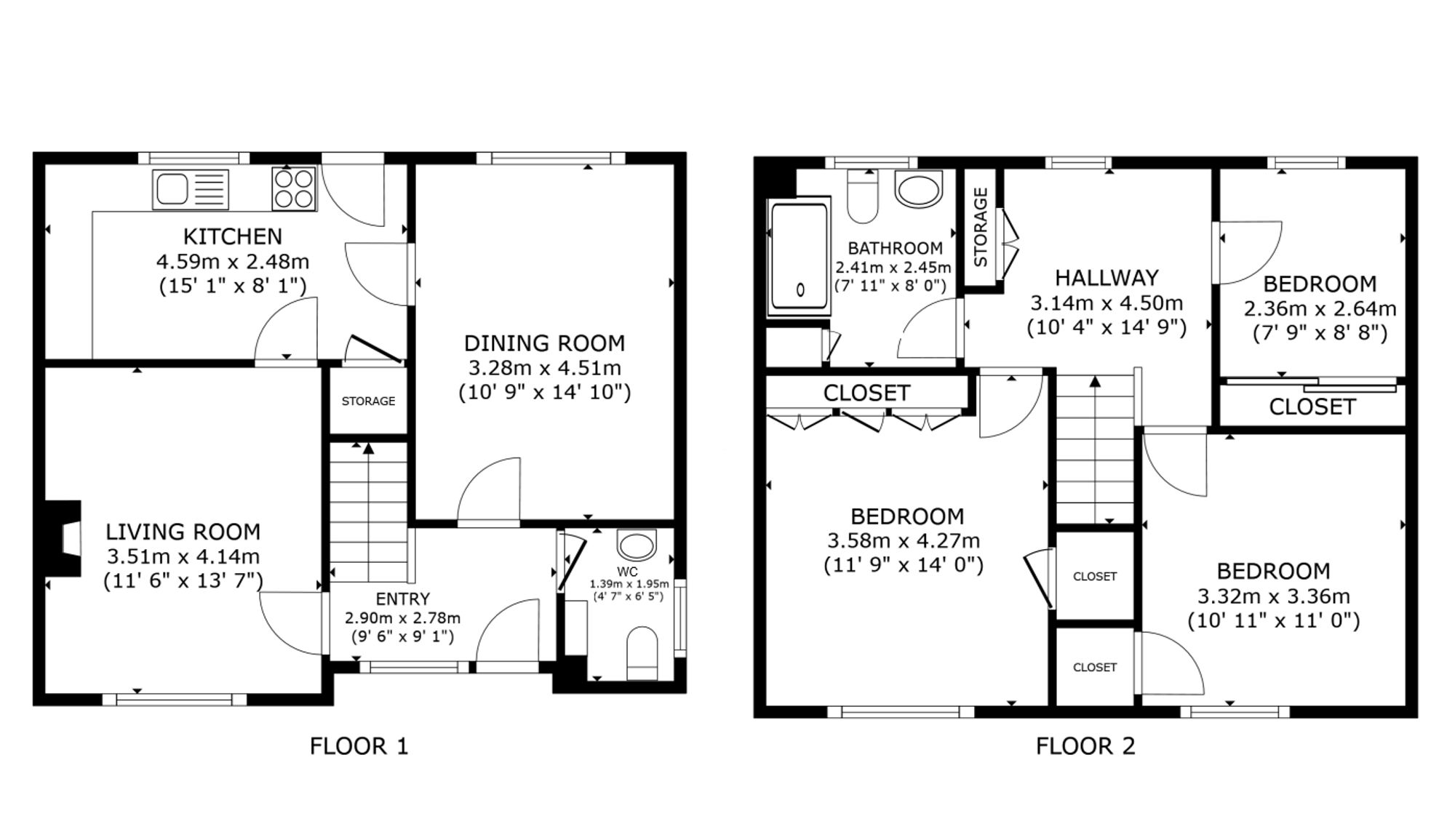 3 bed detached house for sale in Roman Way, Dunblane, FK15 - Property floorplan