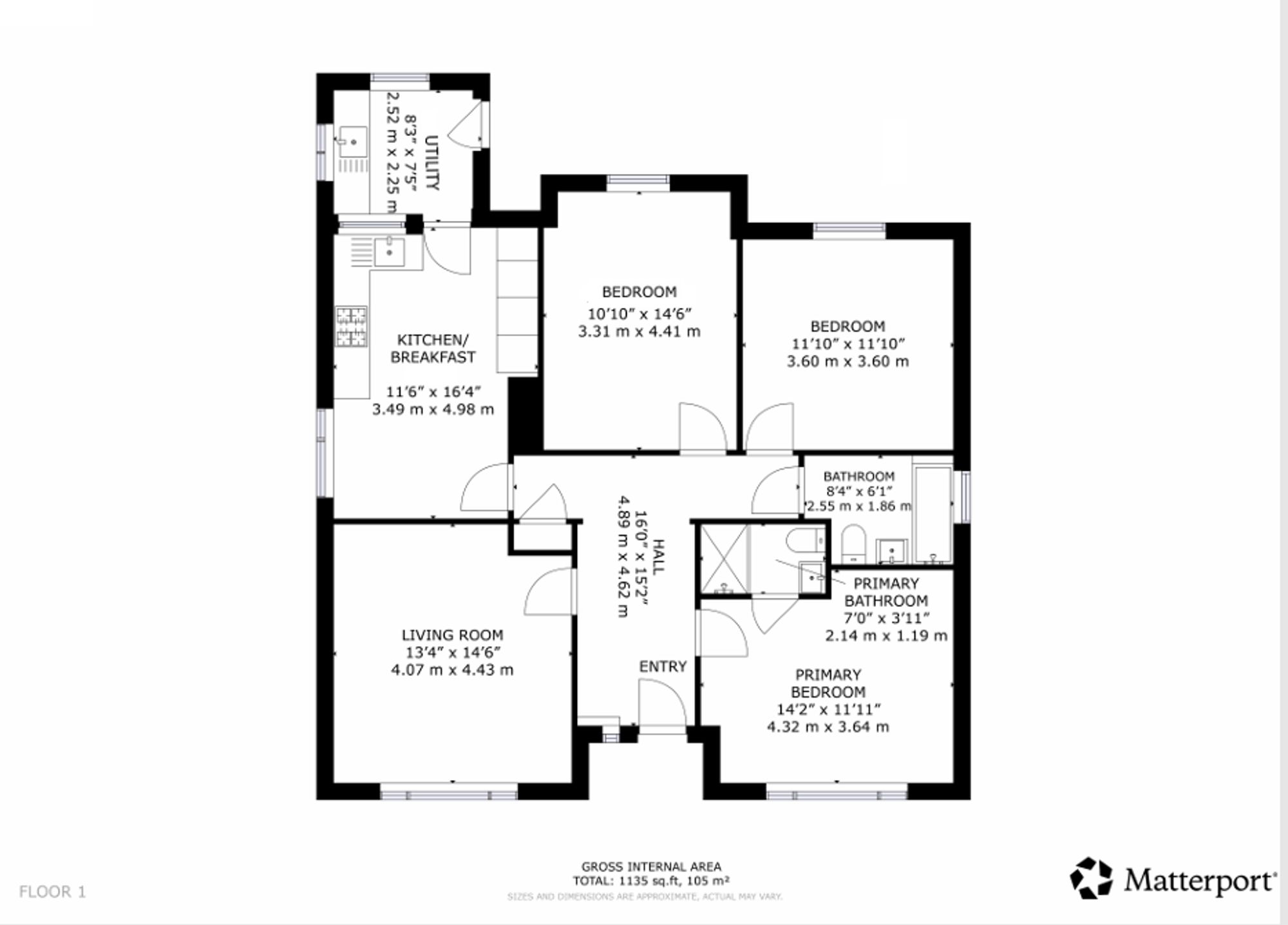 3 bed detached bungalow for sale in Dunster Road, Stirling, FK9 - Property floorplan