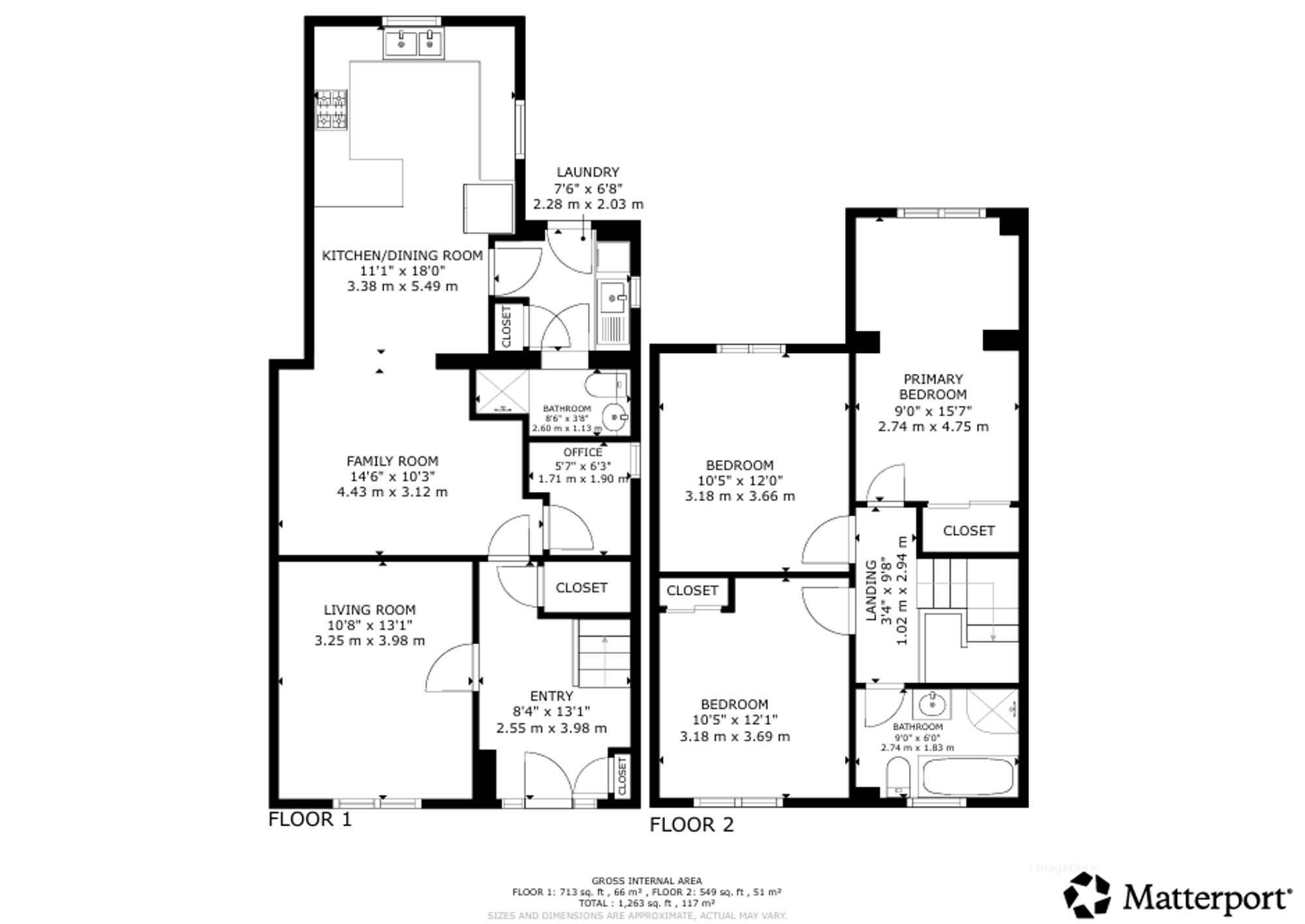 3 bed semi-detached house for sale in Ochiltree, Dunblane, FK15 - Property floorplan