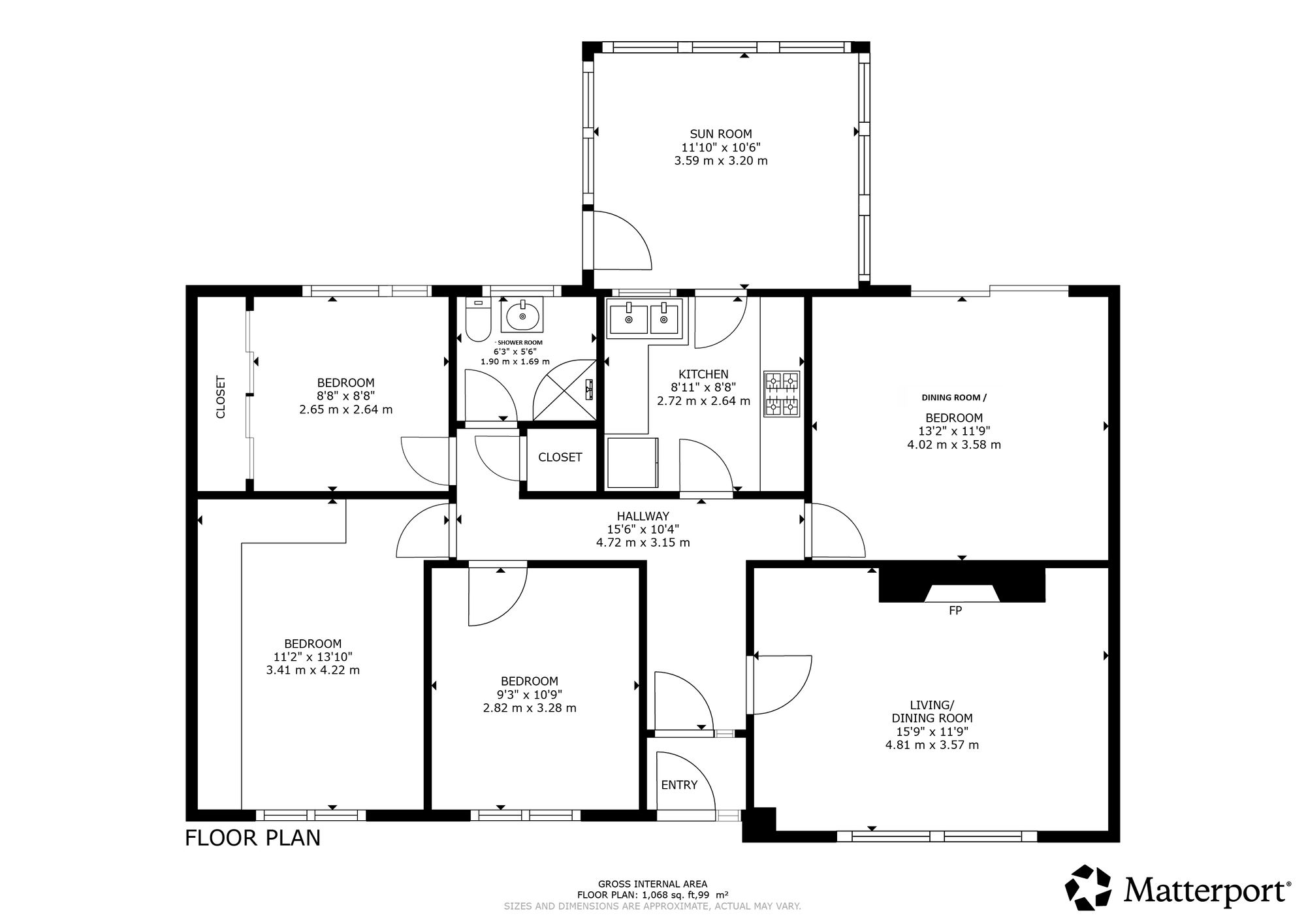 3 bed detached bungalow for sale in Drummond Rise, Dunblane, FK15 - Property floorplan