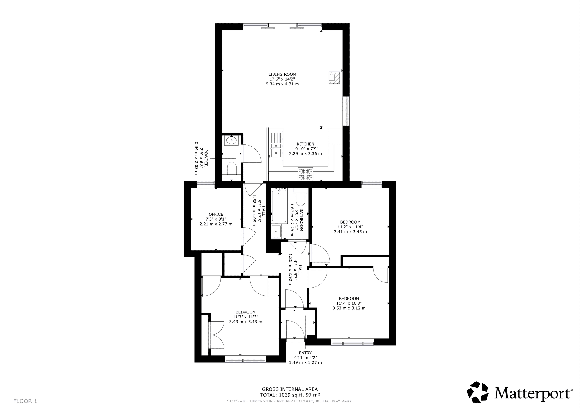 4 bed semi-detached bungalow for sale in Allanbank Road, Kinbuck, FK15 - Property floorplan