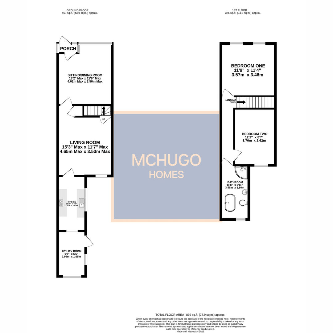2 bed terraced house for sale in Earls Court Road, Harborne, B17 9AH - Property floorplan