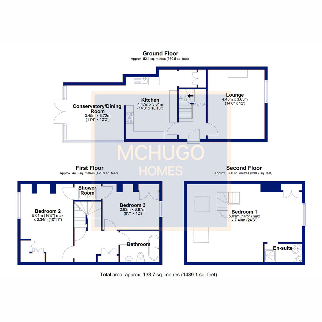 3 bed terraced house for sale in Lee Crescent, Edgbaston, B15 2BJ - Property floorplan