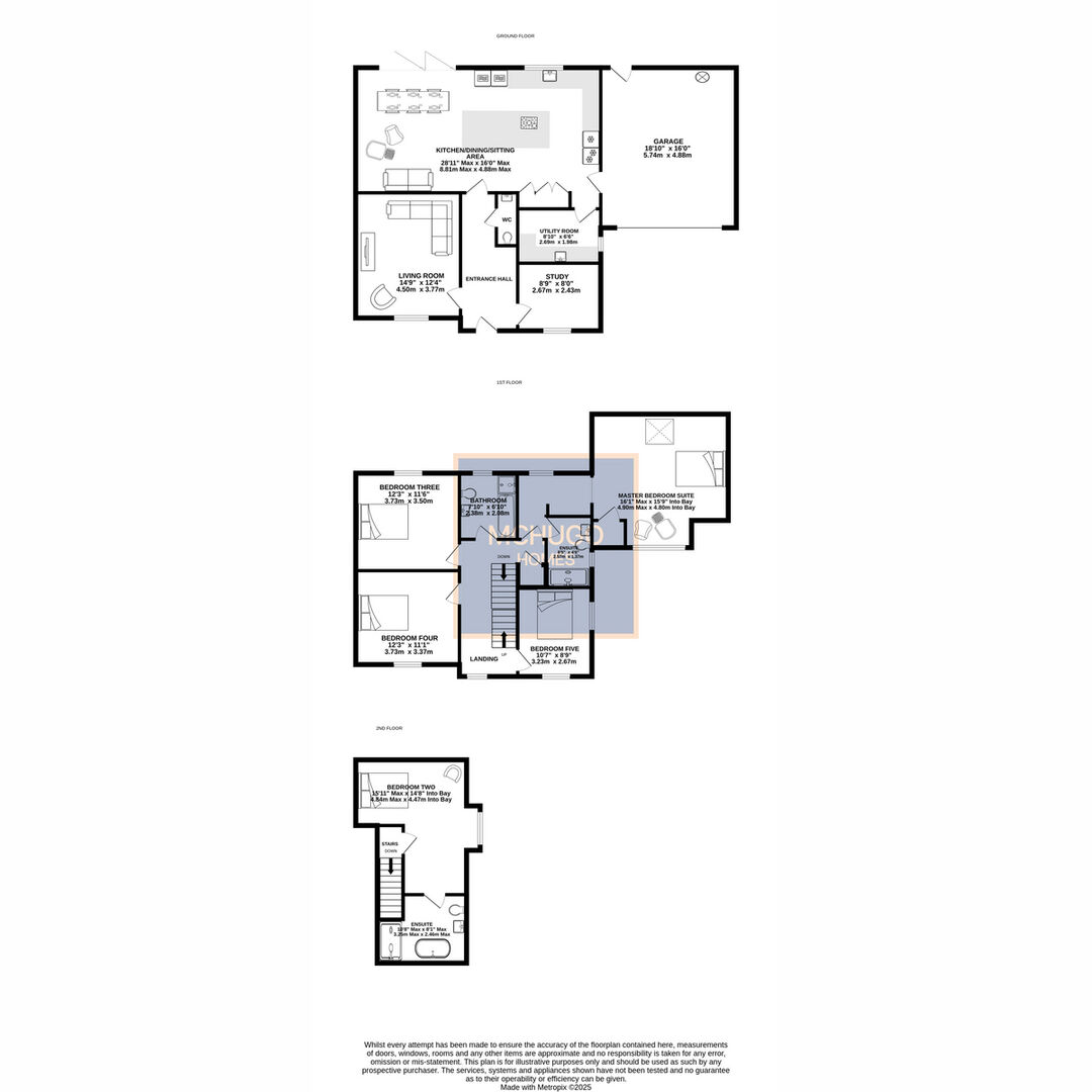 5 bed detached house for sale in Oak View, Crosbie Road, Harborne, B17 9BE - Property floorplan