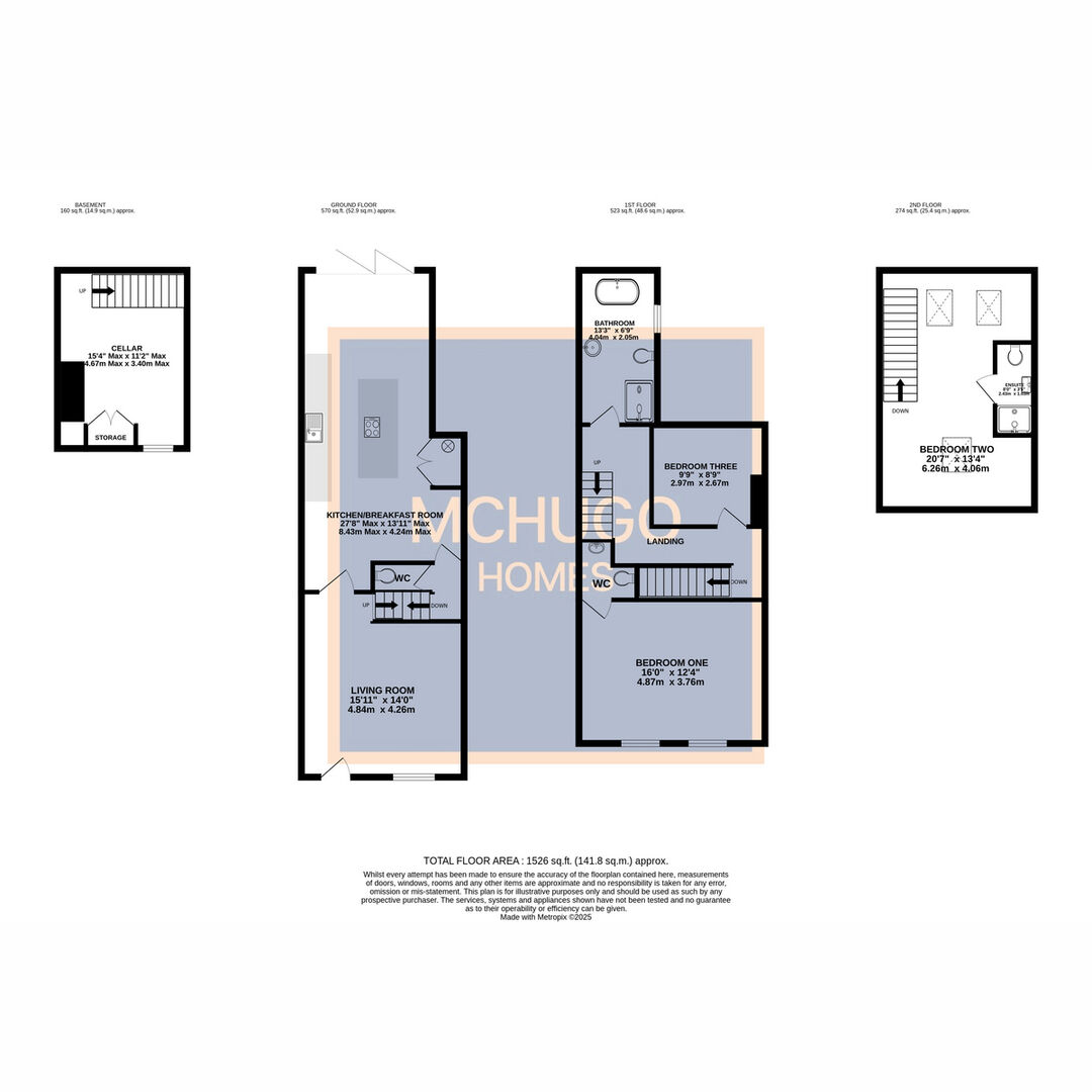 3 bed terraced house for sale in Bull Street, Harborne B17 0HH - Property floorplan