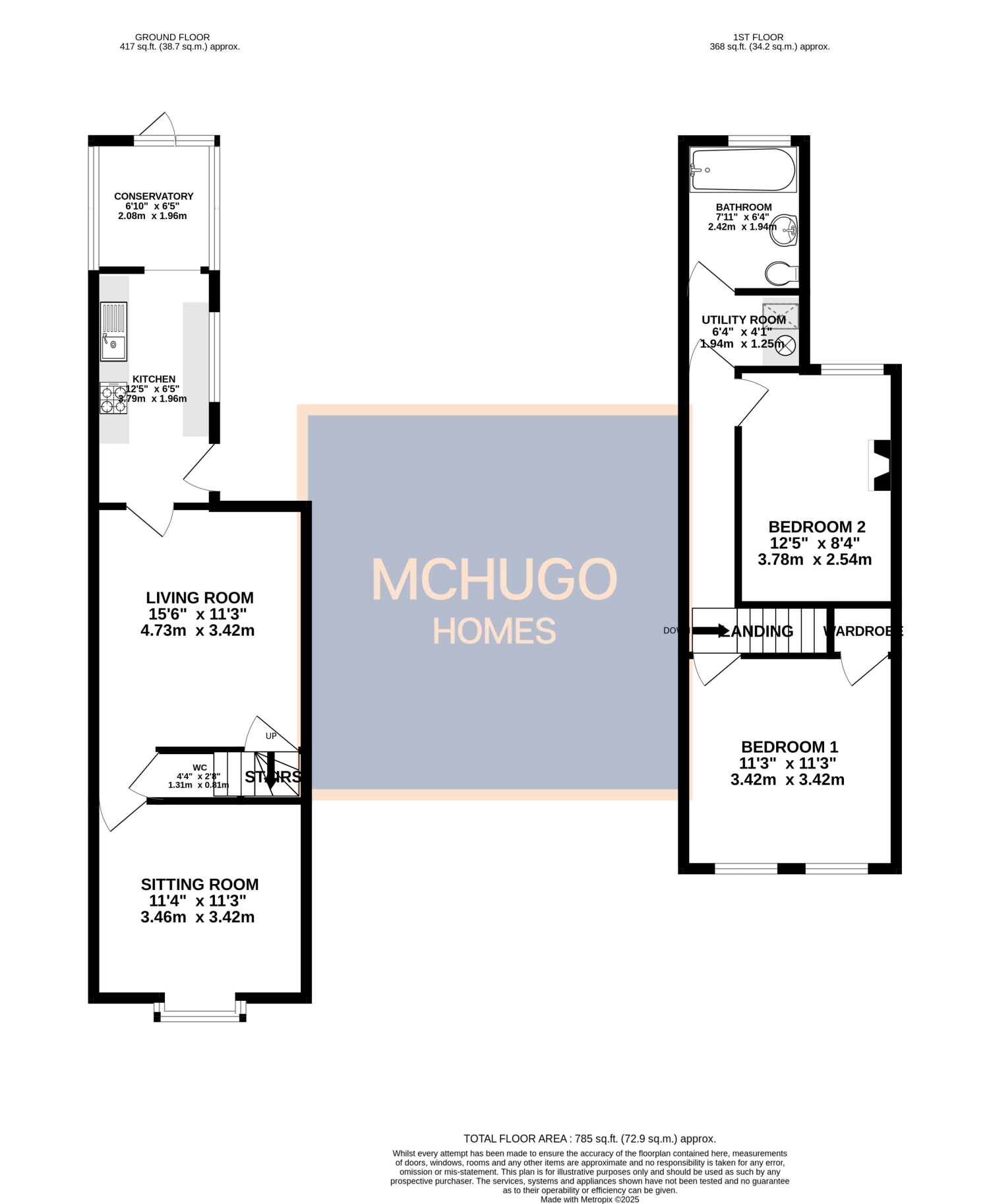 2 bed terraced house for sale in War Lane, Harborne B17 9RR - Property floorplan