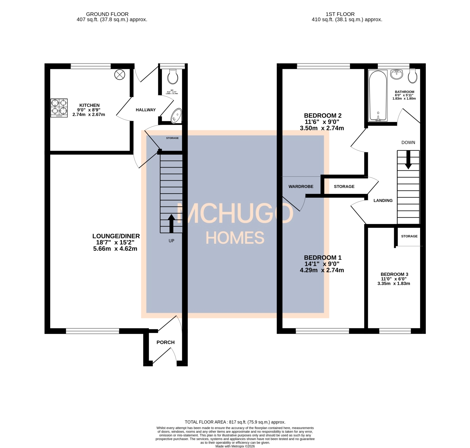 3 bed end of terrace house for sale in Carless Avenue, Harborne B17 9BN - Property floorplan