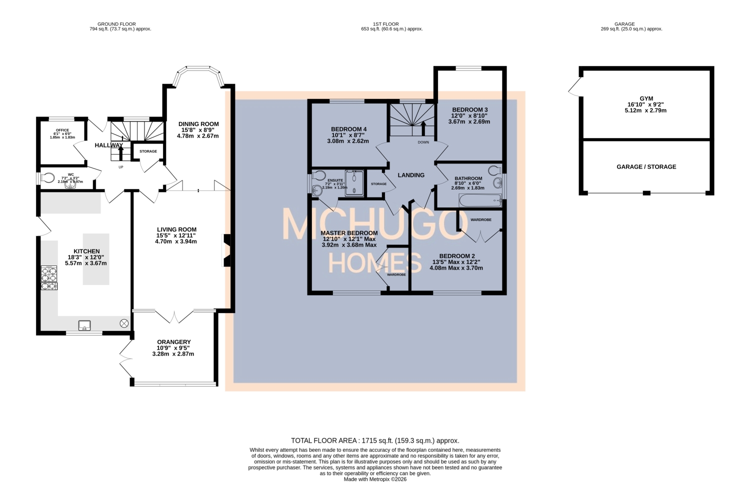4 bed detached house for sale in Welbeck Close, Halesowen B62 8PX - Property floorplan