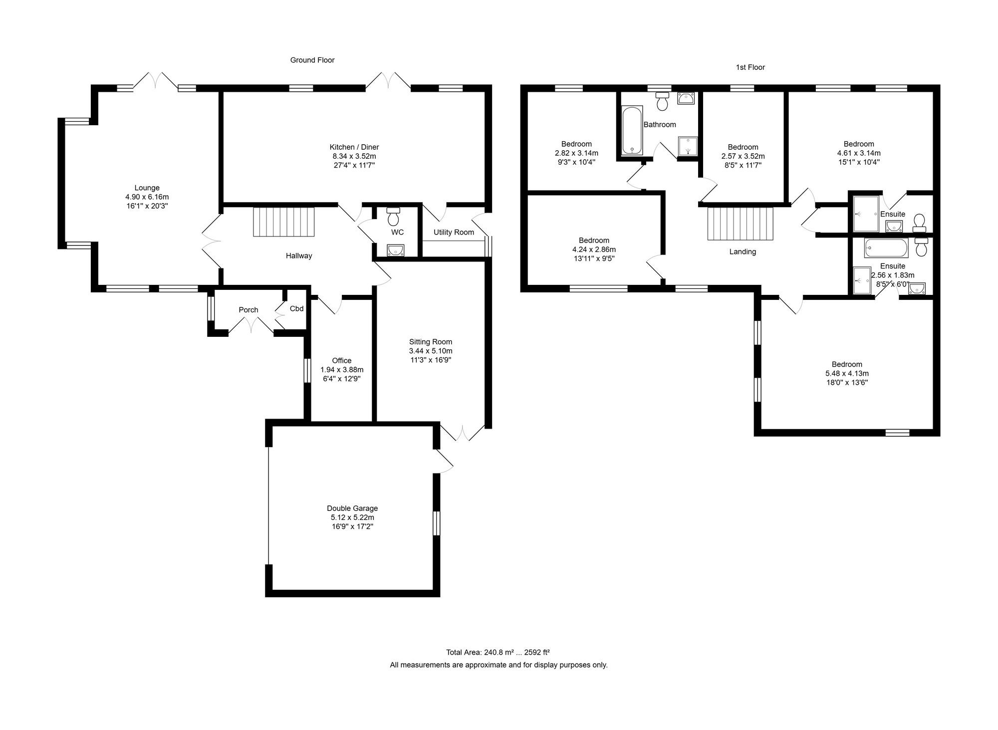 5 bed detached house to rent in Dowhills Drive, Blundellsands - Property floorplan
