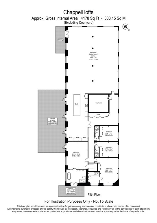 4 bed apartment for sale in Belmont Street, London, NW1 - Property floorplan