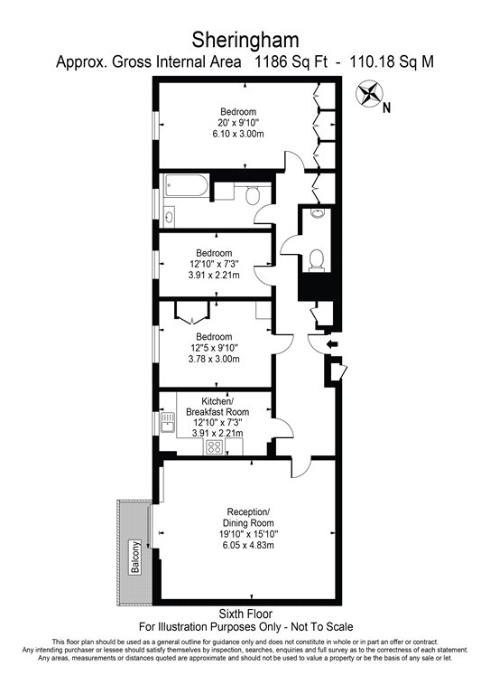 3 bed apartment for sale in St. Johns Wood Park, London, NW8 - Property floorplan