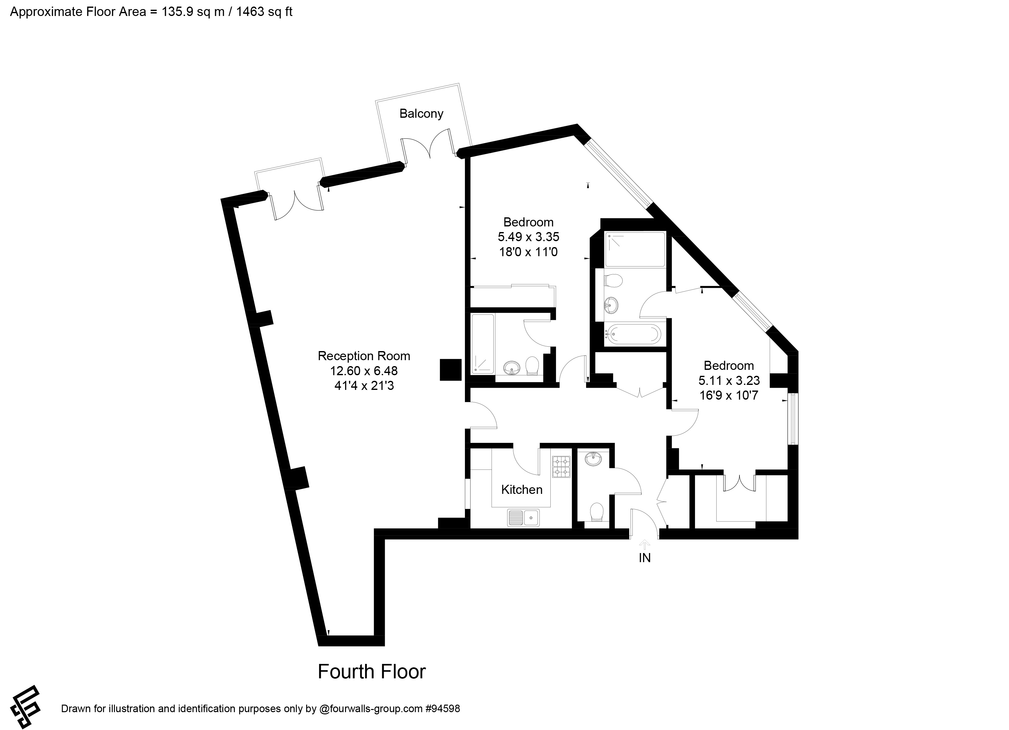 2 bed apartment for sale in Tea Trade Wharf, 26 Shad Thames, London, SE1 - Property floorplan