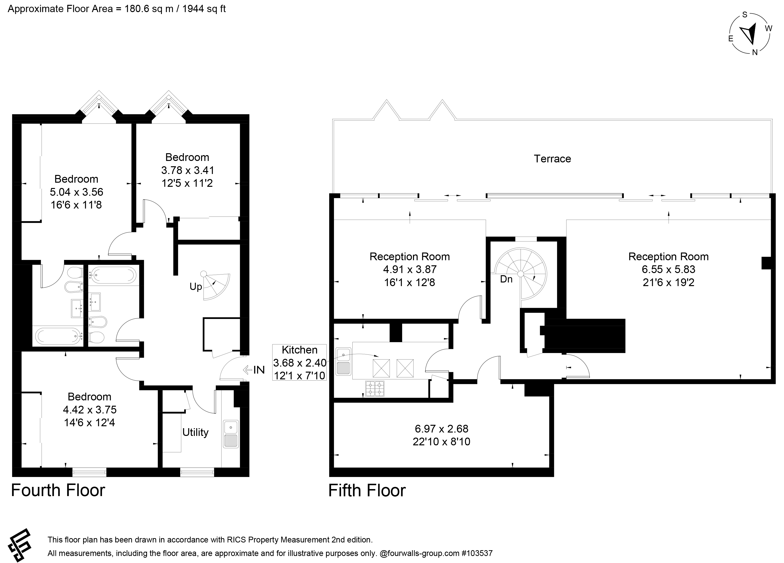 3 bed apartment for sale in St. Katharines Way, London, E1W - Property floorplan