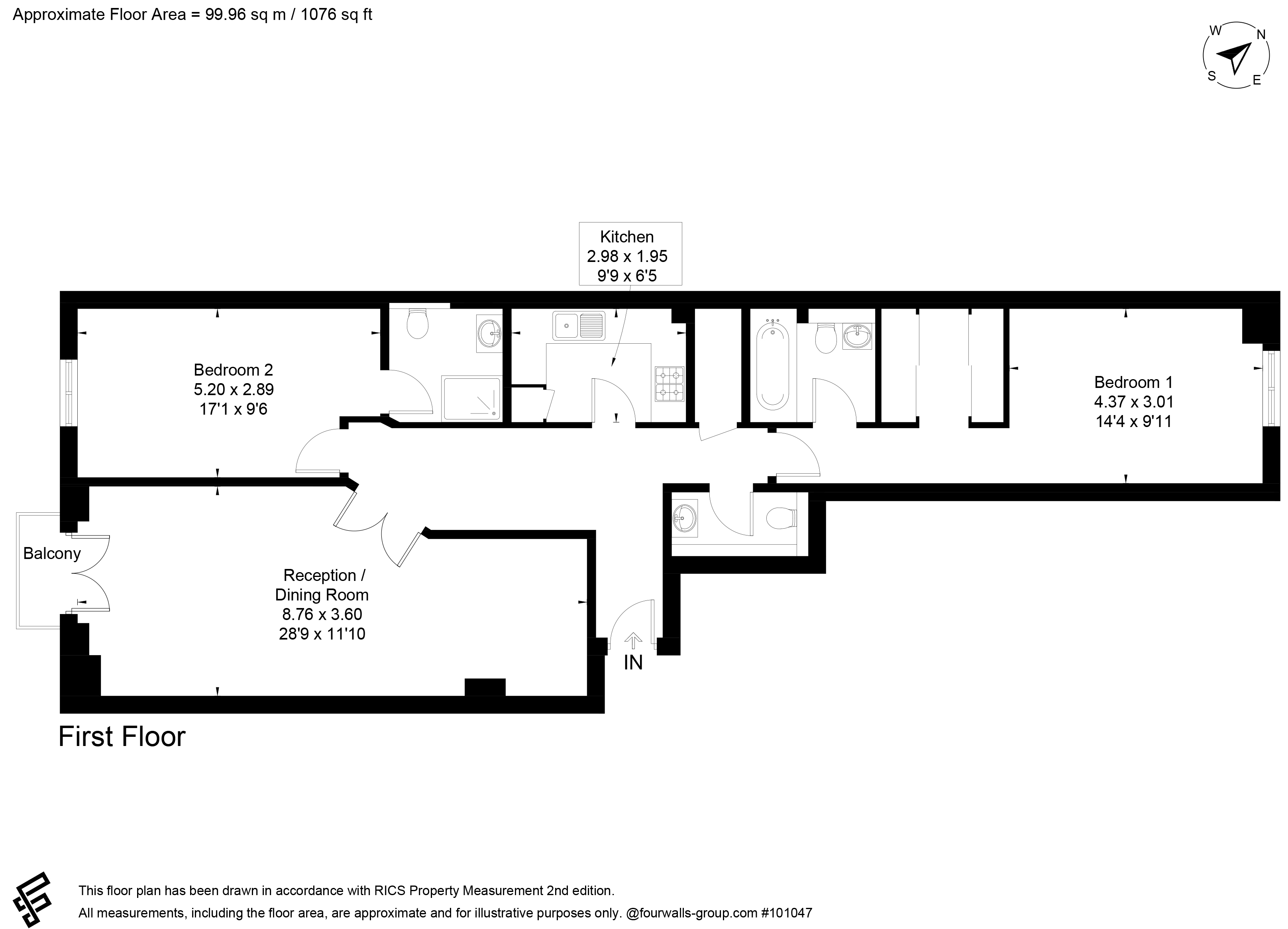 2 bed apartment for sale in Cayenne Court, London, SE1 - Property floorplan