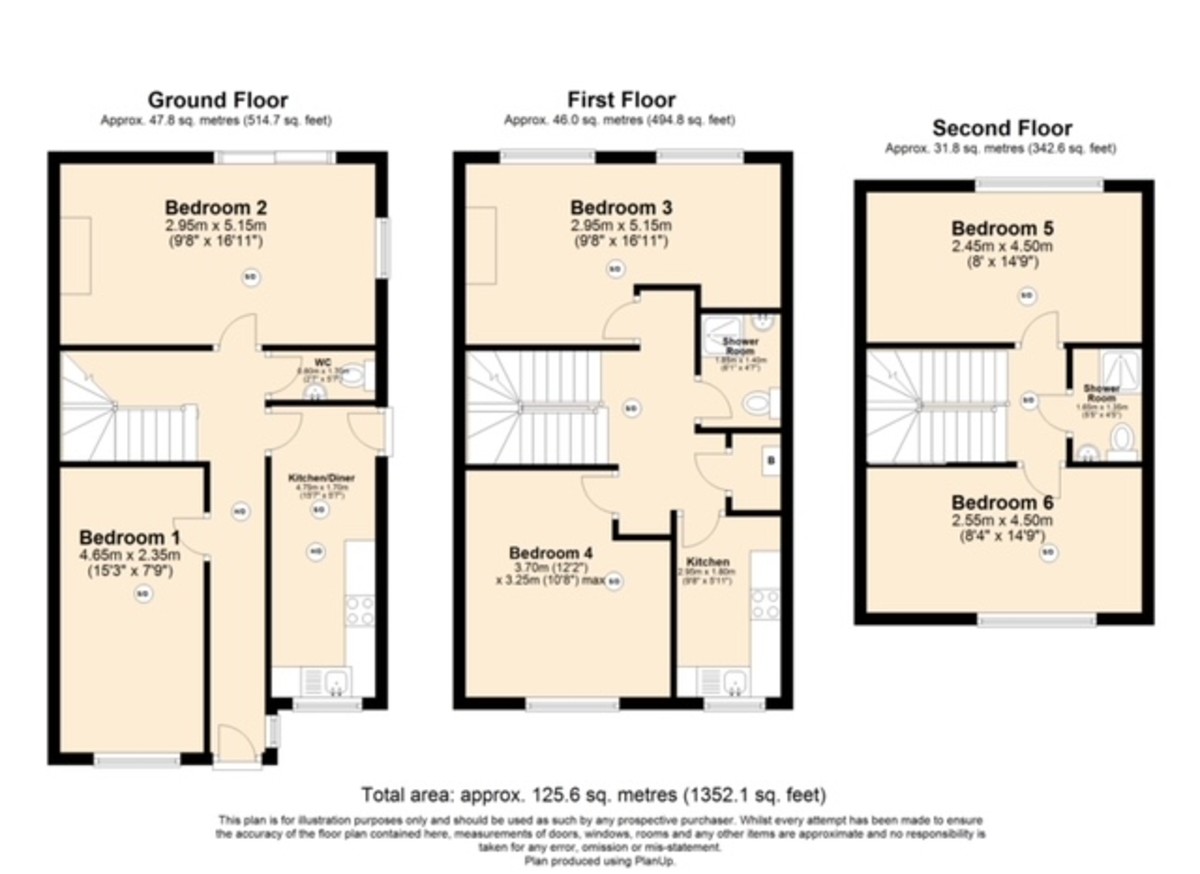 1 bed house share to rent in Wellington Road, Feltham - Property Floorplan
