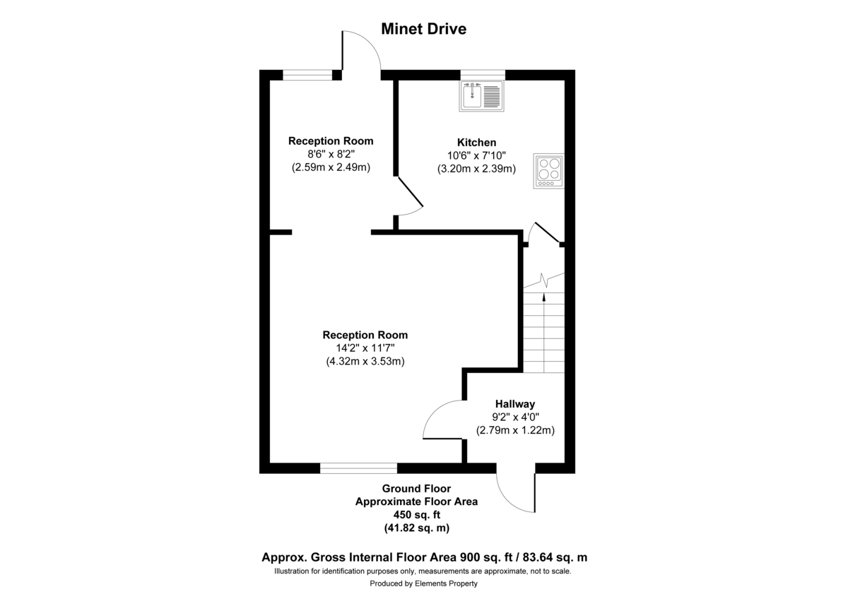 3 bed end of terrace house for sale in Minet Drive, Hayes - Property Floorplan