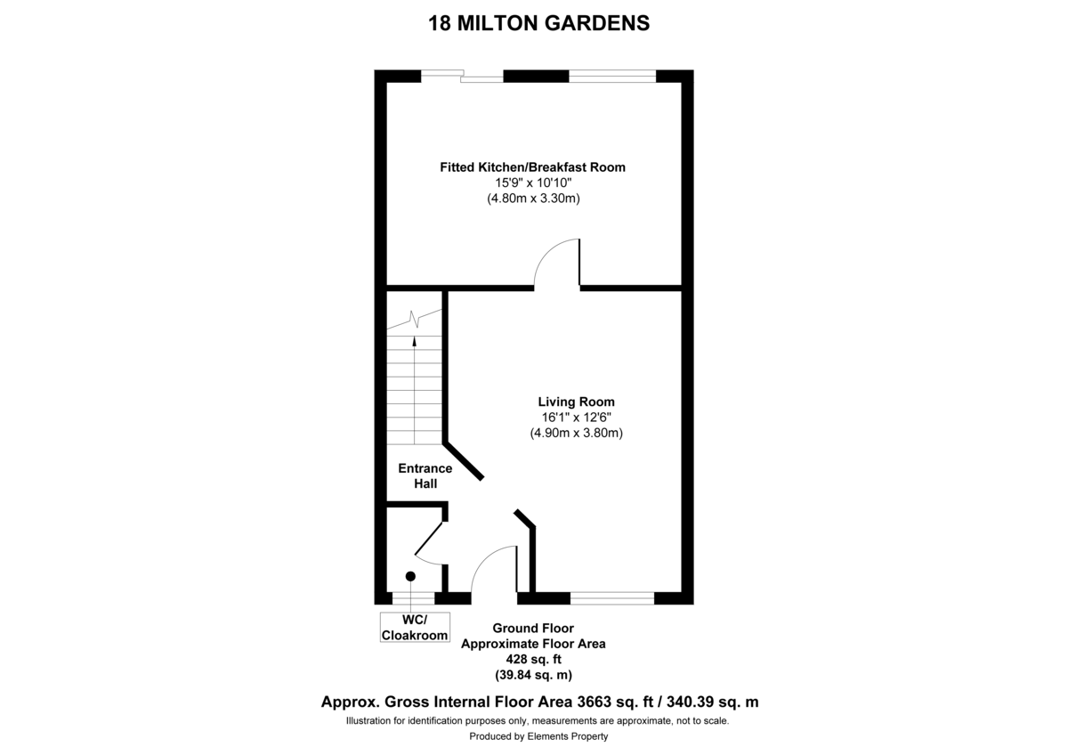 3 bed detached house for sale in Milton Gardens, Staines - Property Floorplan