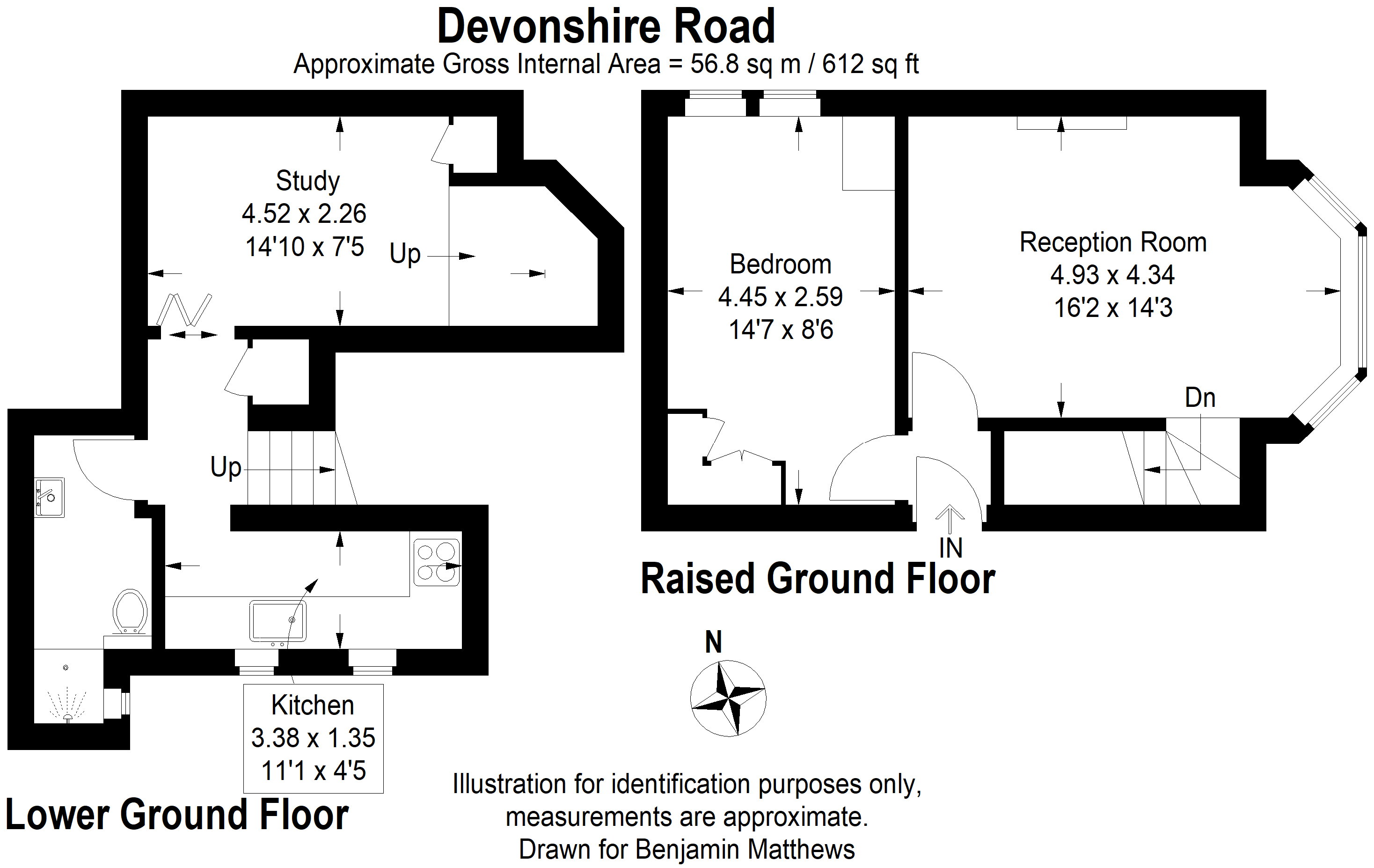 1 bed flat to rent in Devonshire Road, London, SE23 3LX - Property floorplan
