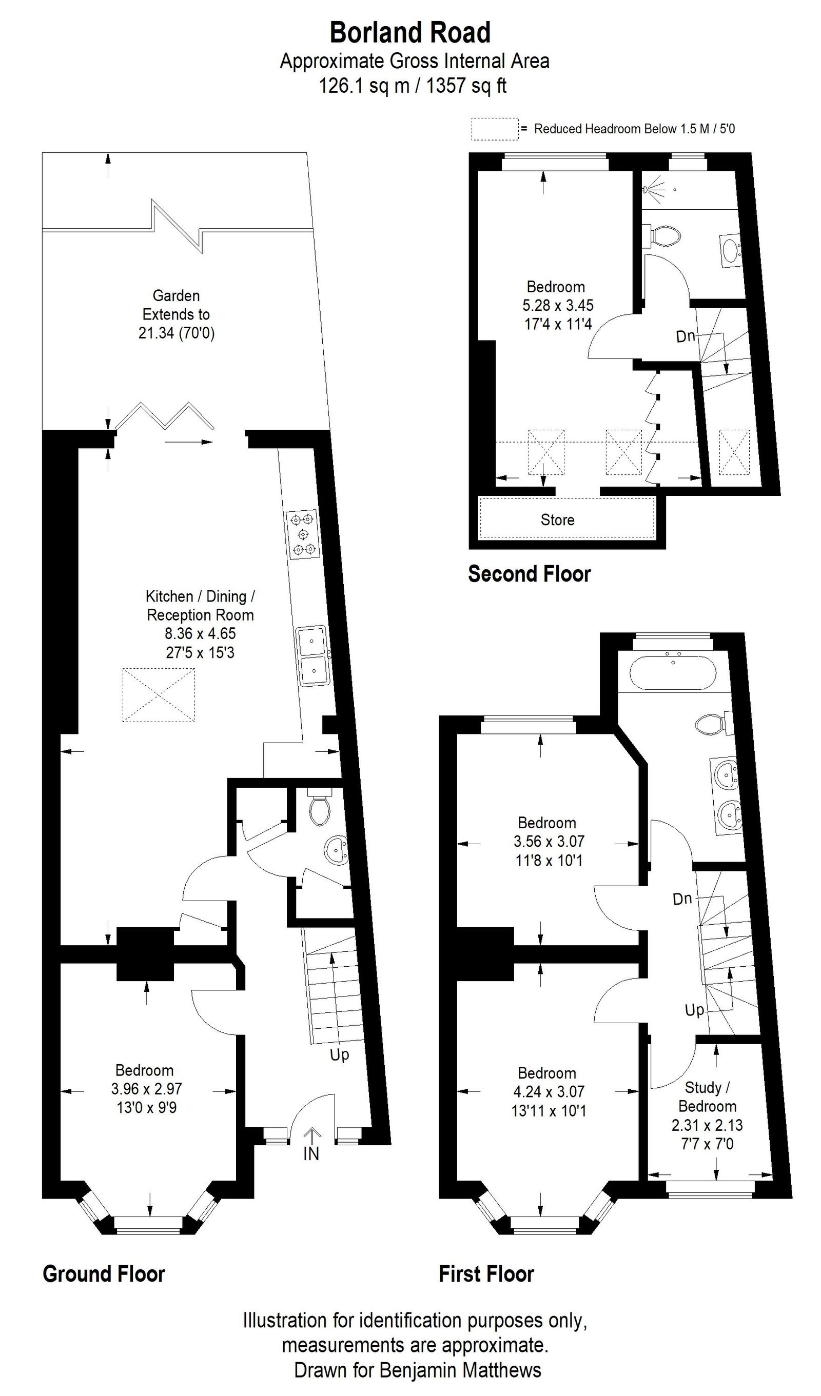 4 bed semi-detached house to rent in Borland Road, London, SE15 3AJ - Property floorplan