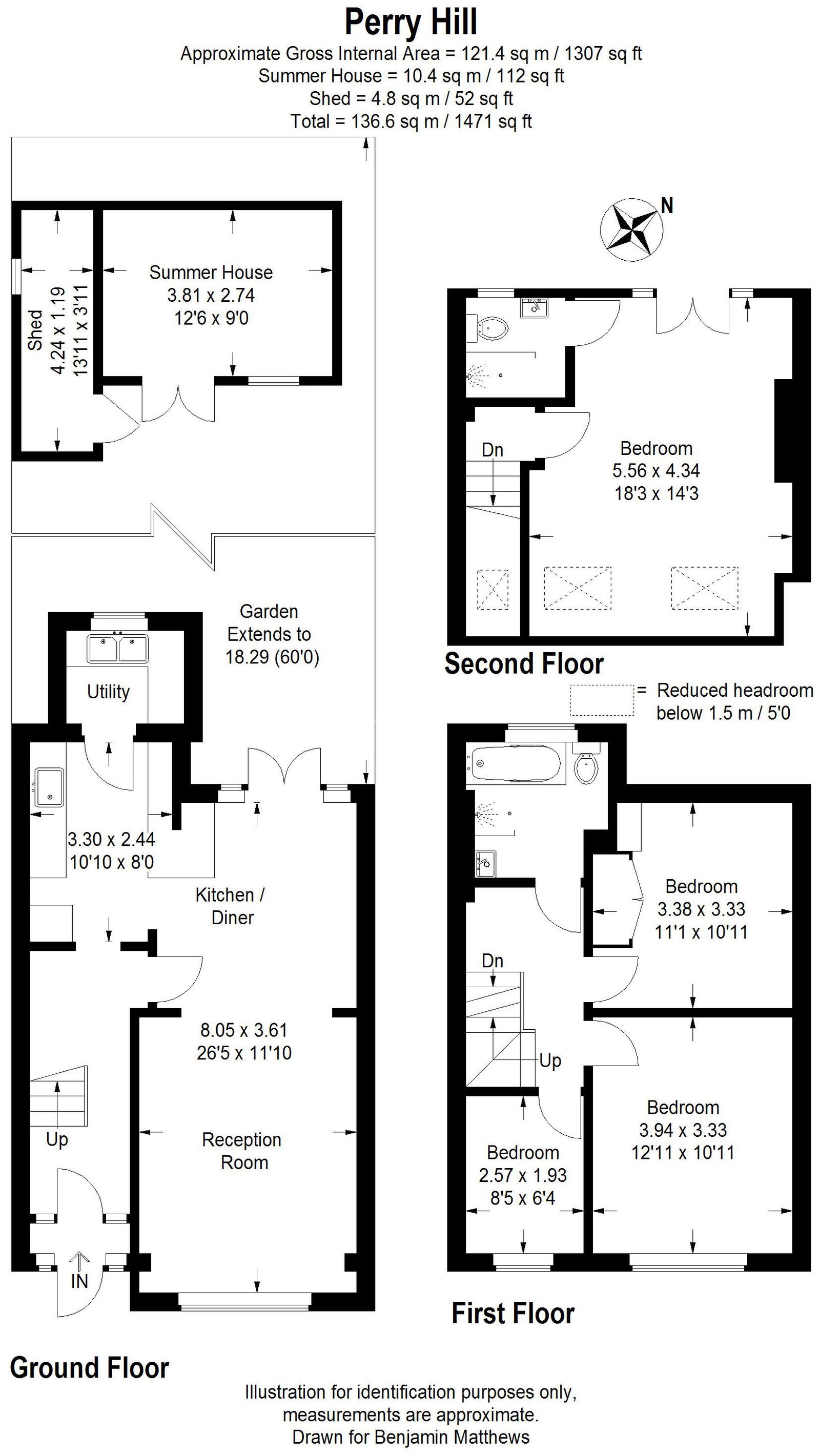 4 bed terraced house to rent in Perry Hill, London, SE6 4EZ - Property floorplan