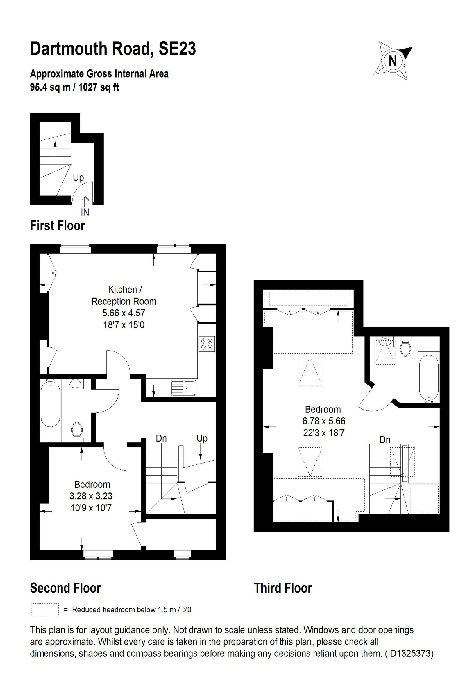 2 bed flat to rent in Dartmouth Road, London, SE23 3HN - Property floorplan