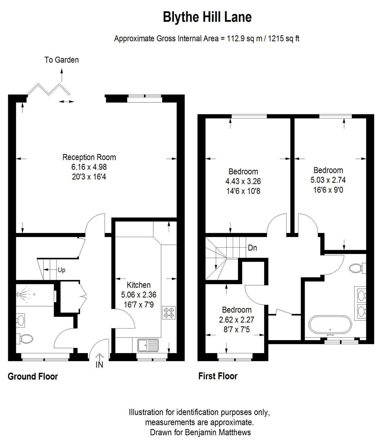 3 bed terraced house for sale in Blythe Hill Lane, London, SE6 4UH - Property floorplan