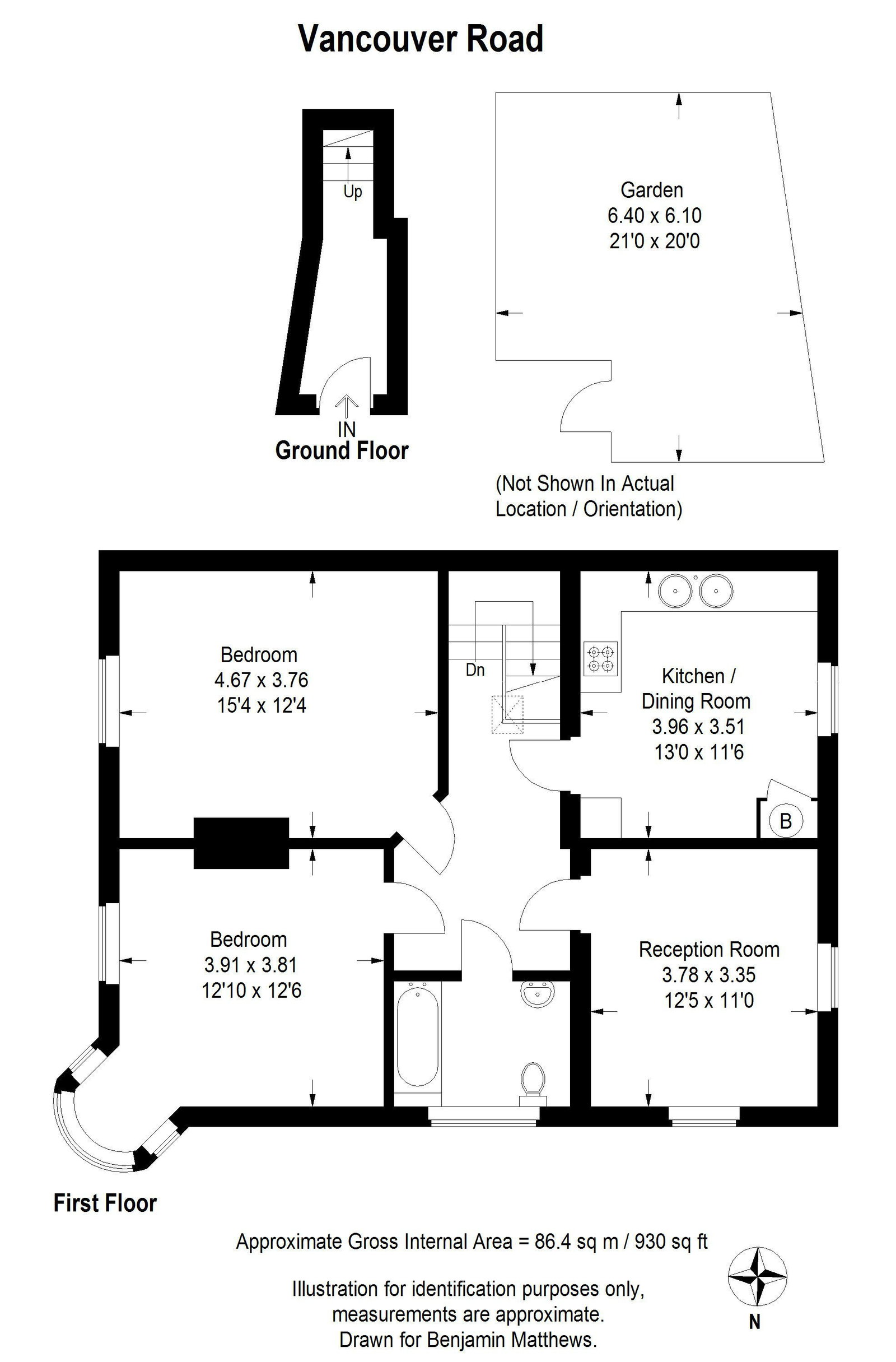 2 bed flat to rent in Vancouver Road, London, SE23 2AH - Property floorplan