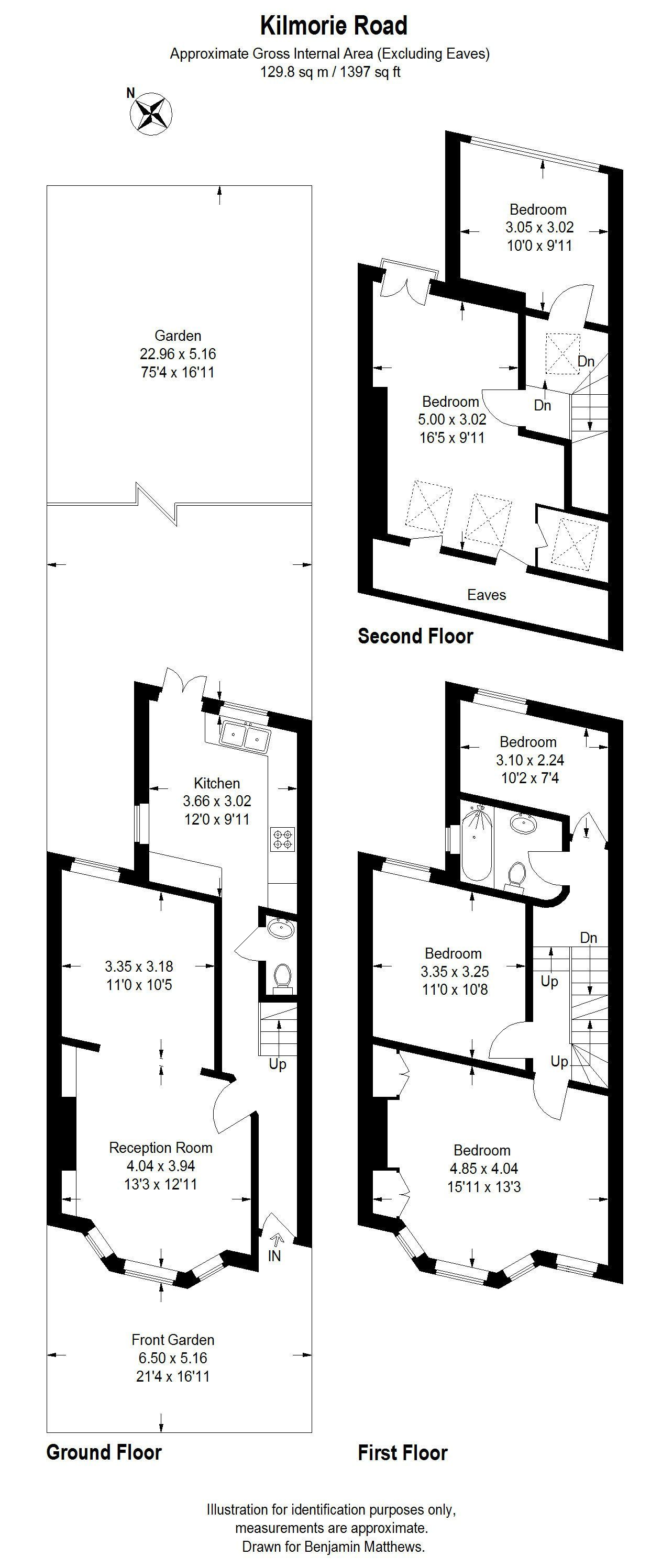 5 bed terraced house for sale in Kilmorie Road, London, SE23 2SP - Property floorplan