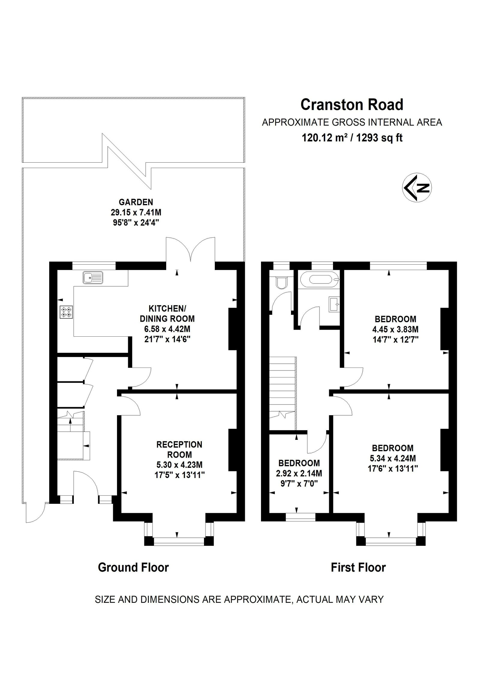 3 bed semi-detached house for sale in Cranston Road, London, SE23 2HA - Property floorplan