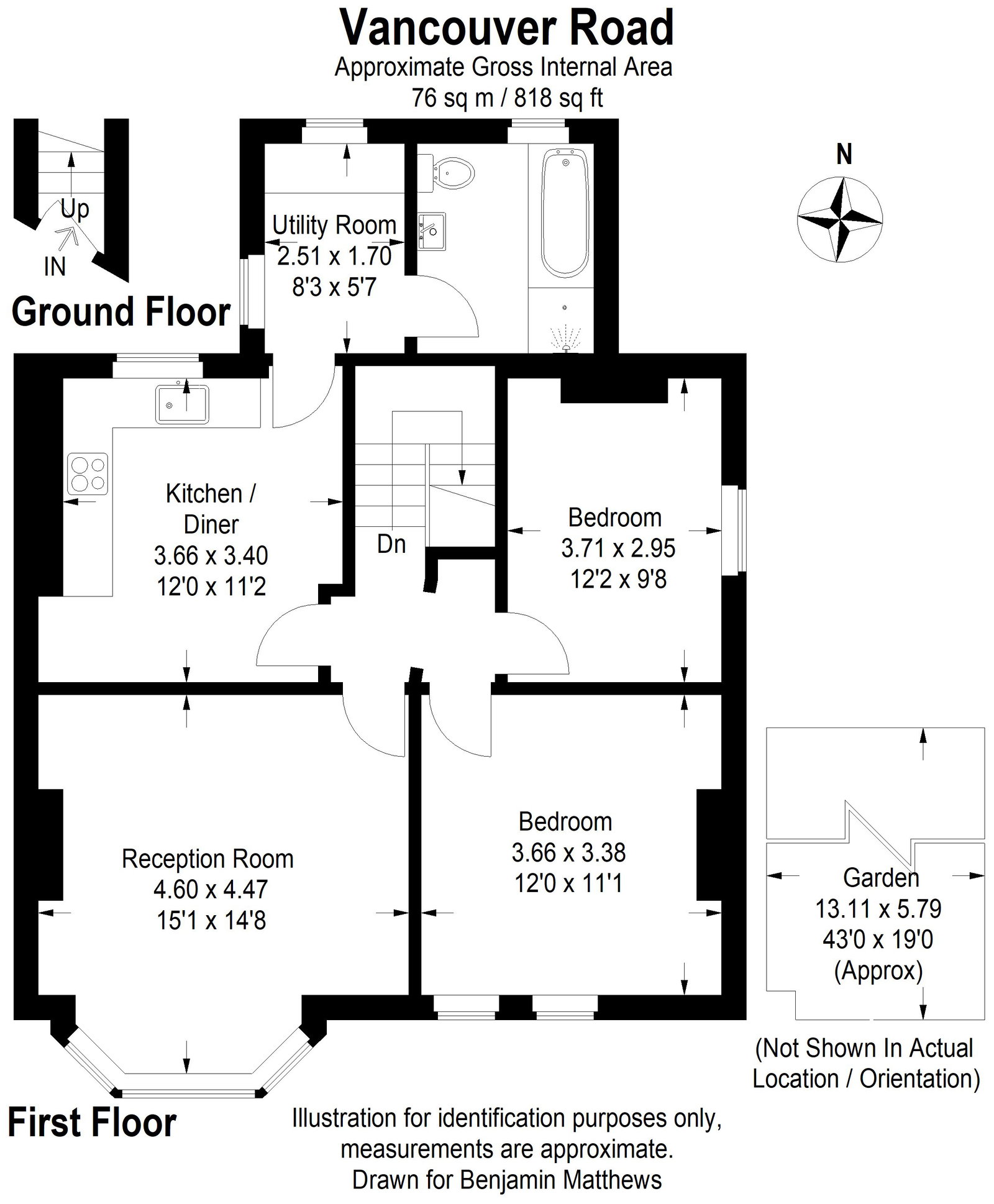 2 bed apartment for sale in Vancouver Road, Forest Hill, London, SE23 2AJ - Property floorplan