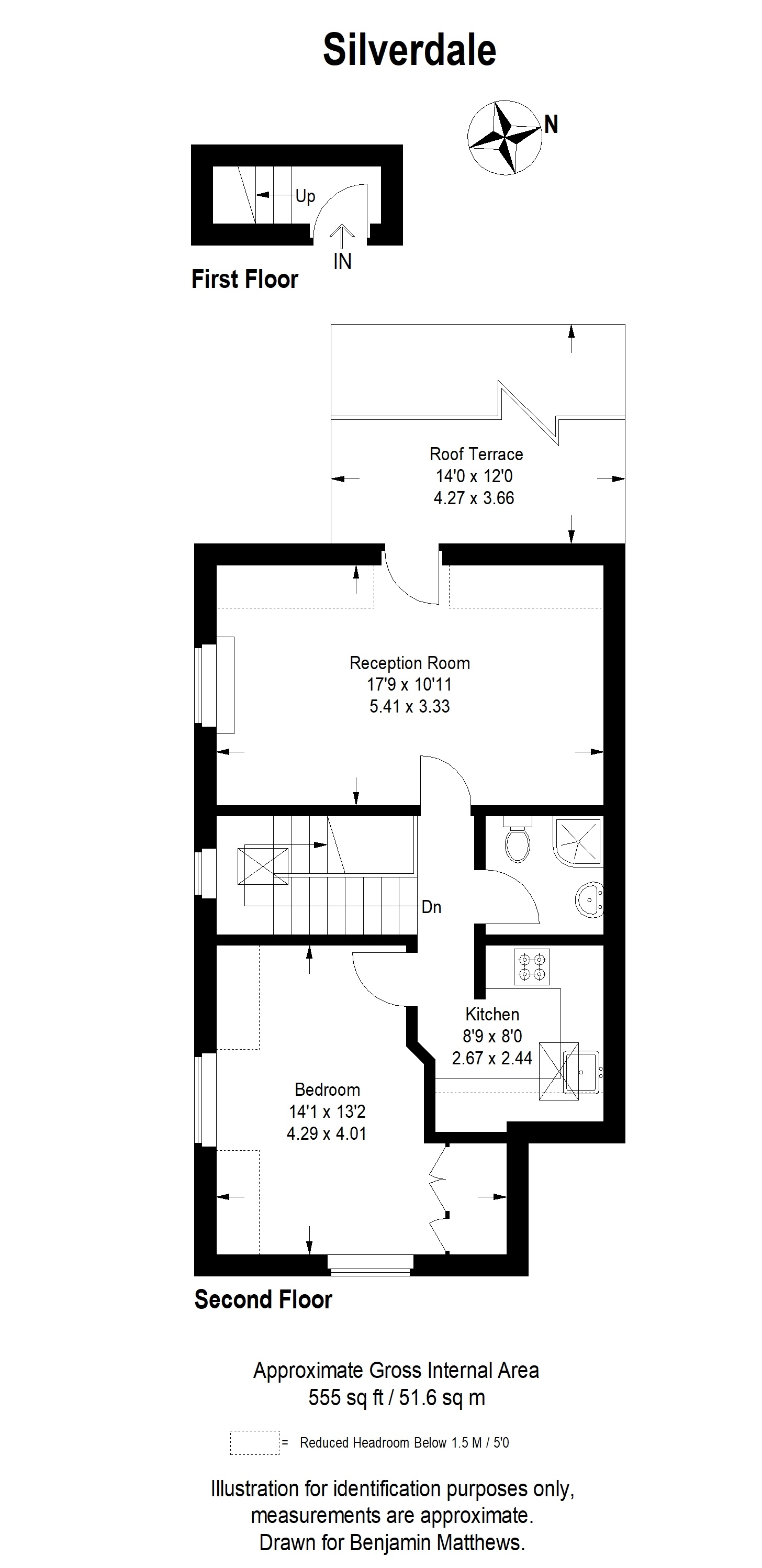 1 bed flat to rent in Silverdale, Sydenham, London, SE26 4SQ - Property floorplan