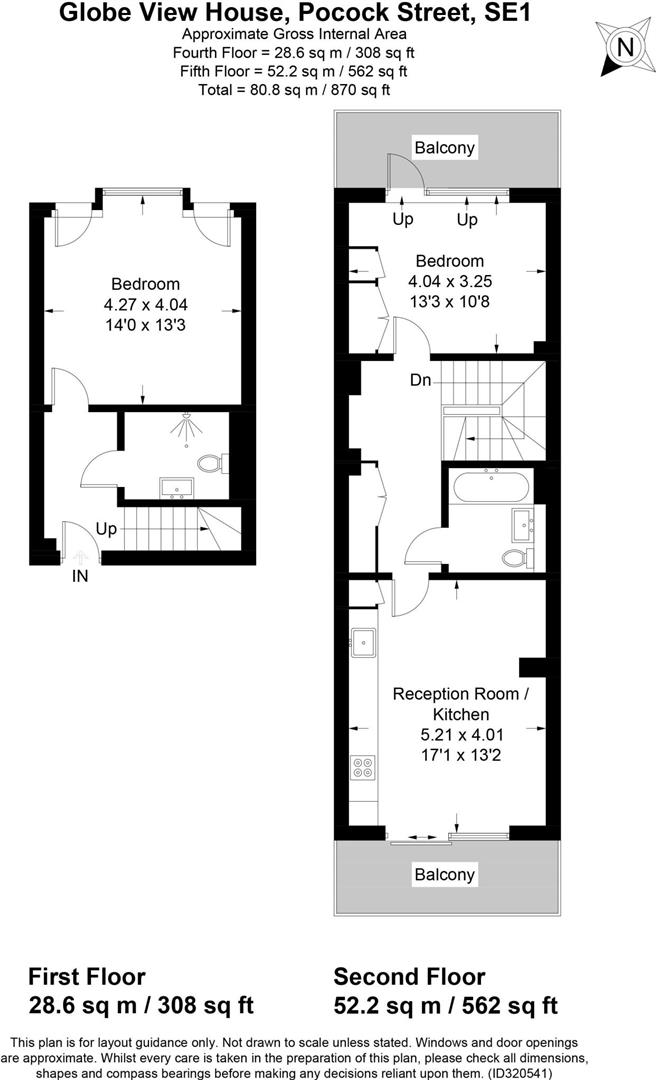 2 bed apartment to rent in Blackfriars Road, London - Property floorplan