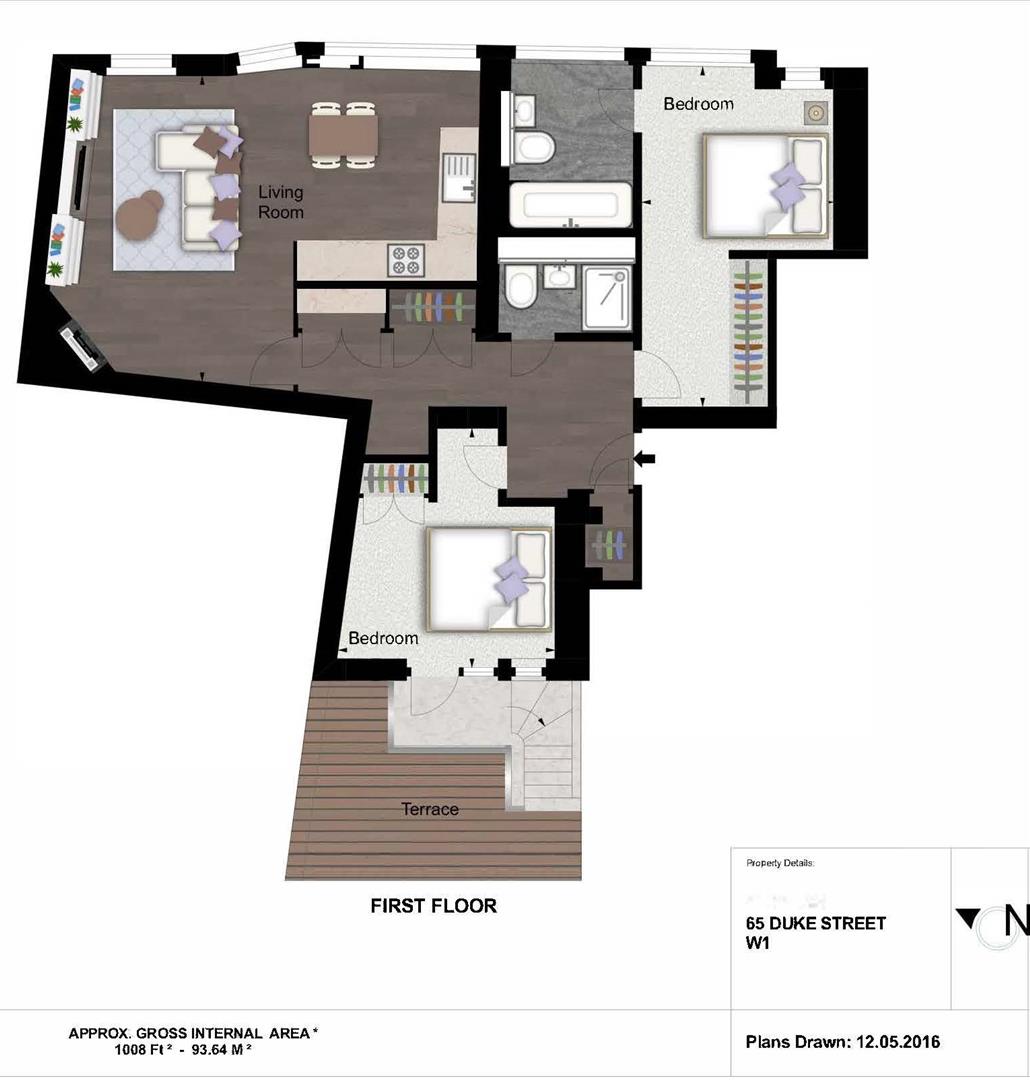 2 bed apartment to rent in Duke Street - Property floorplan