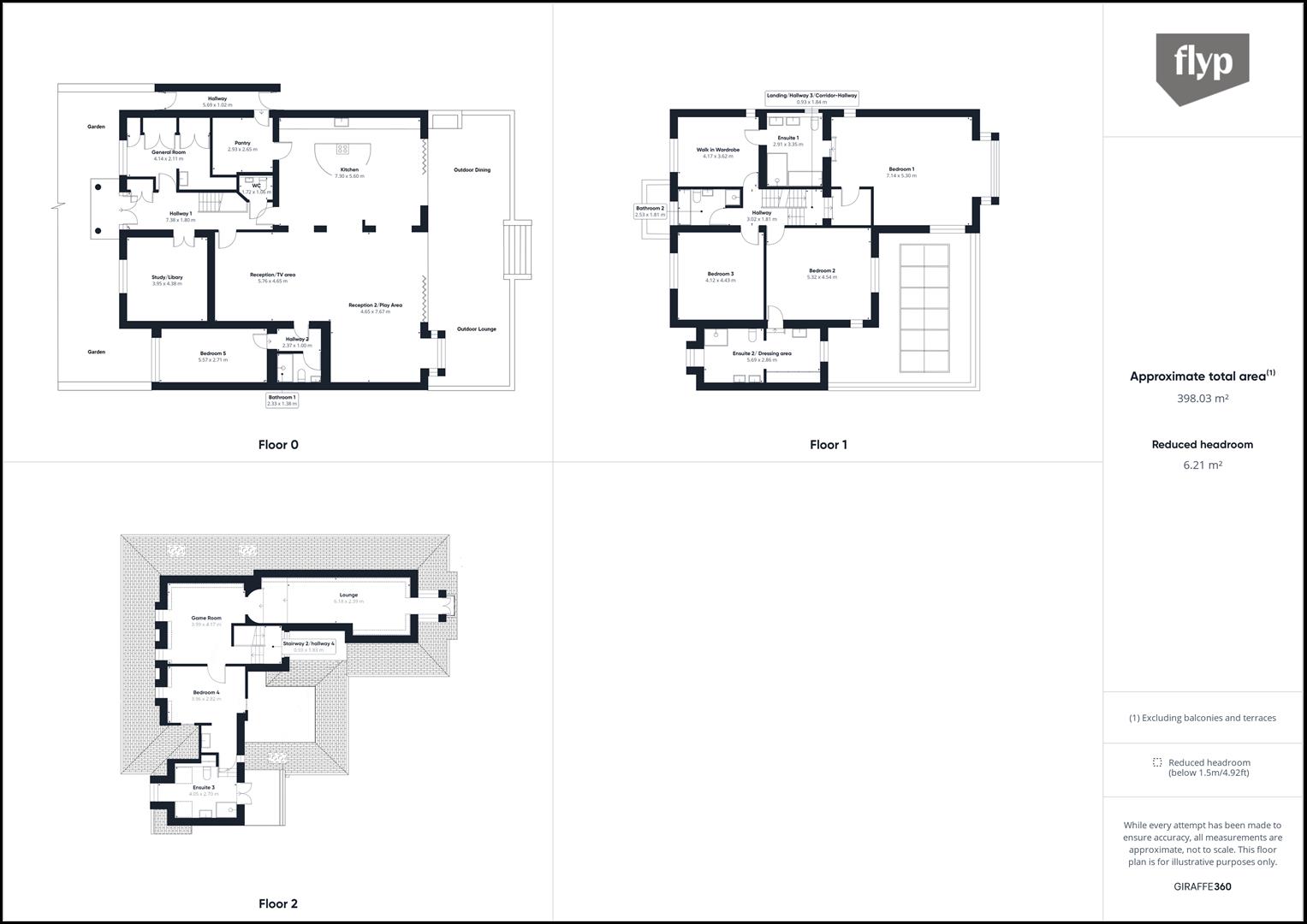6 bed detached house for sale in Park View Road, London - Property floorplan