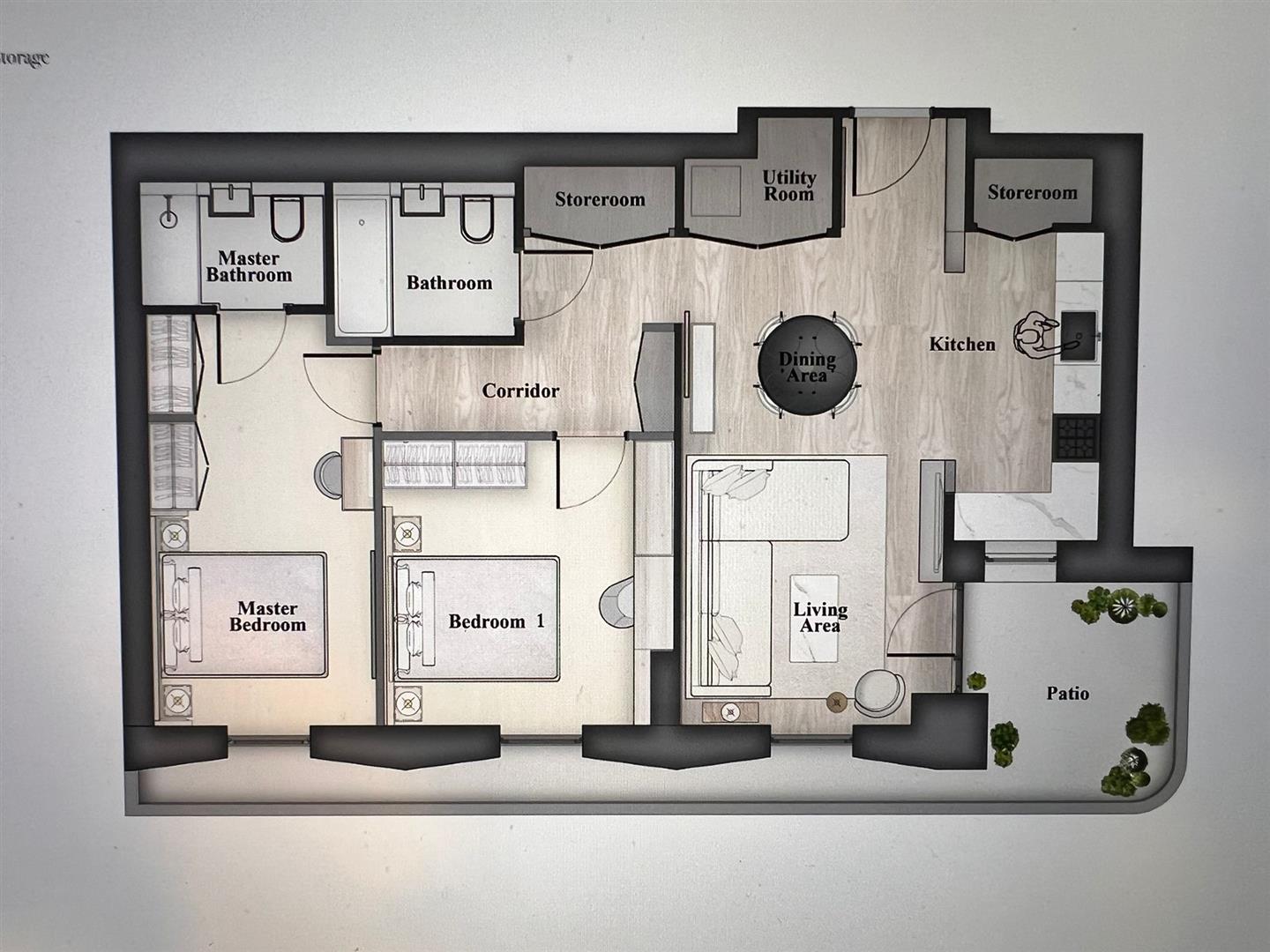 2 bed flat for sale in Alba Square, London - Property floorplan