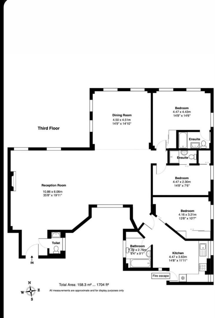 3 bed house to rent in Warwick Gardens, London - Property floorplan