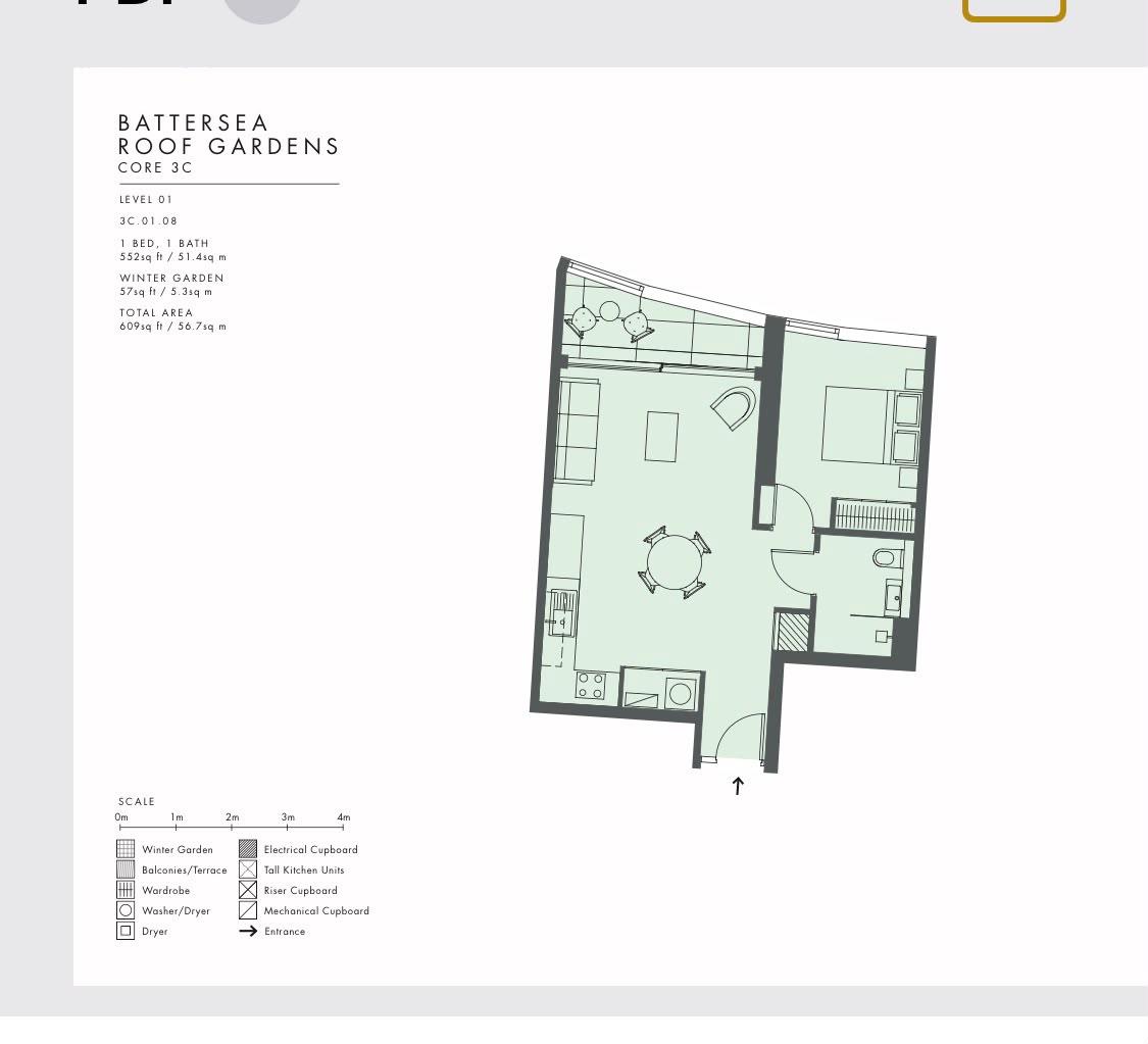 1 bed house for sale in Electric Boulevard, London - Property floorplan