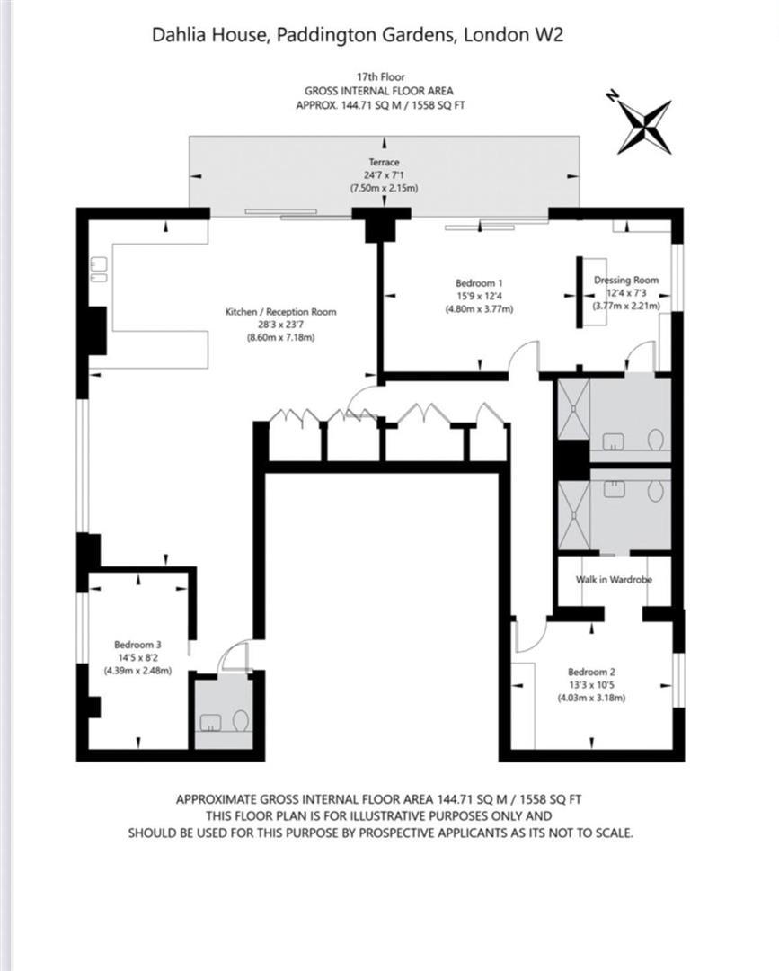 3 bed apartment for sale in North Wharf Road, London  - Property Image 19