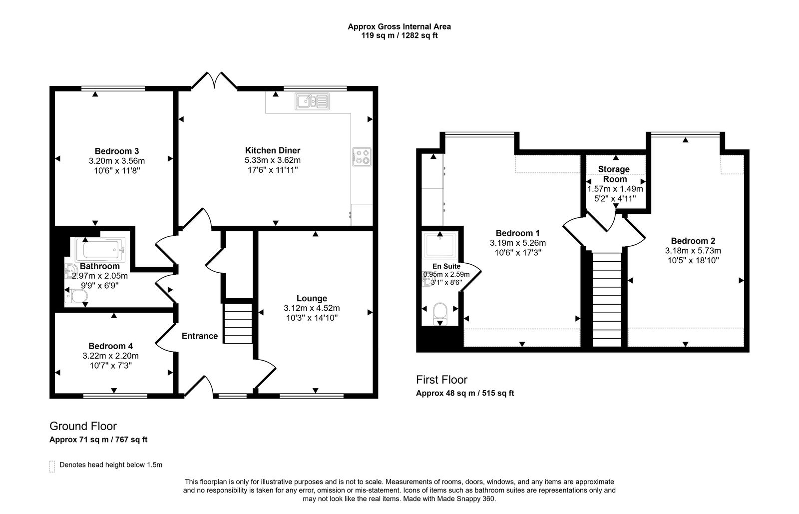 4 bed bungalow for sale in Highlands Close , Rhuddlan , Denbighshire, LL18 2BF - Property floorplan
