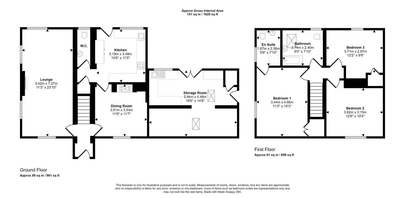 3 bed detached house for sale in Lower Denbigh Road, St. Asaph - Property floorplan