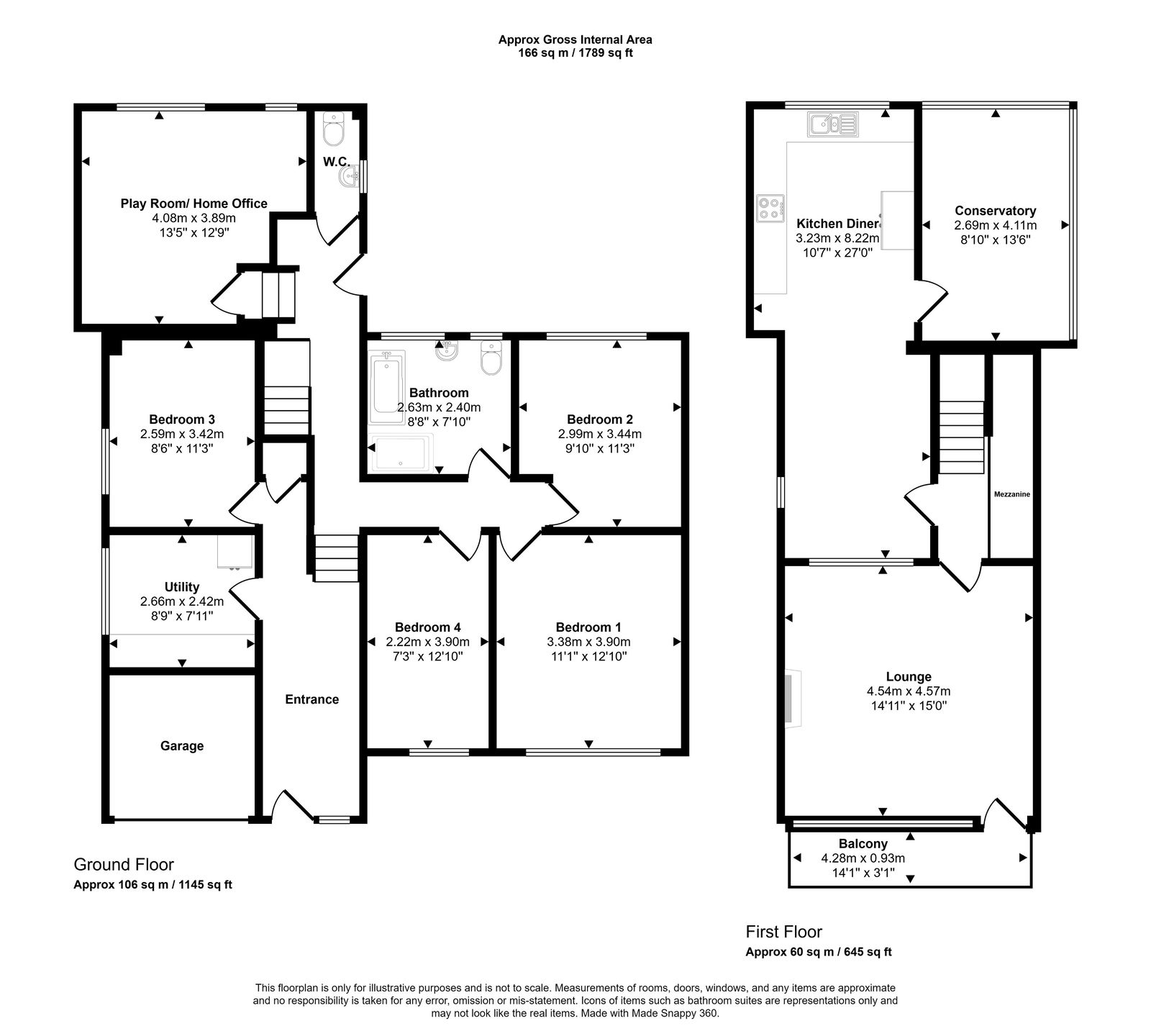 4 bed detached house for sale in Clwyd Avenue, Dyserth - Property floorplan