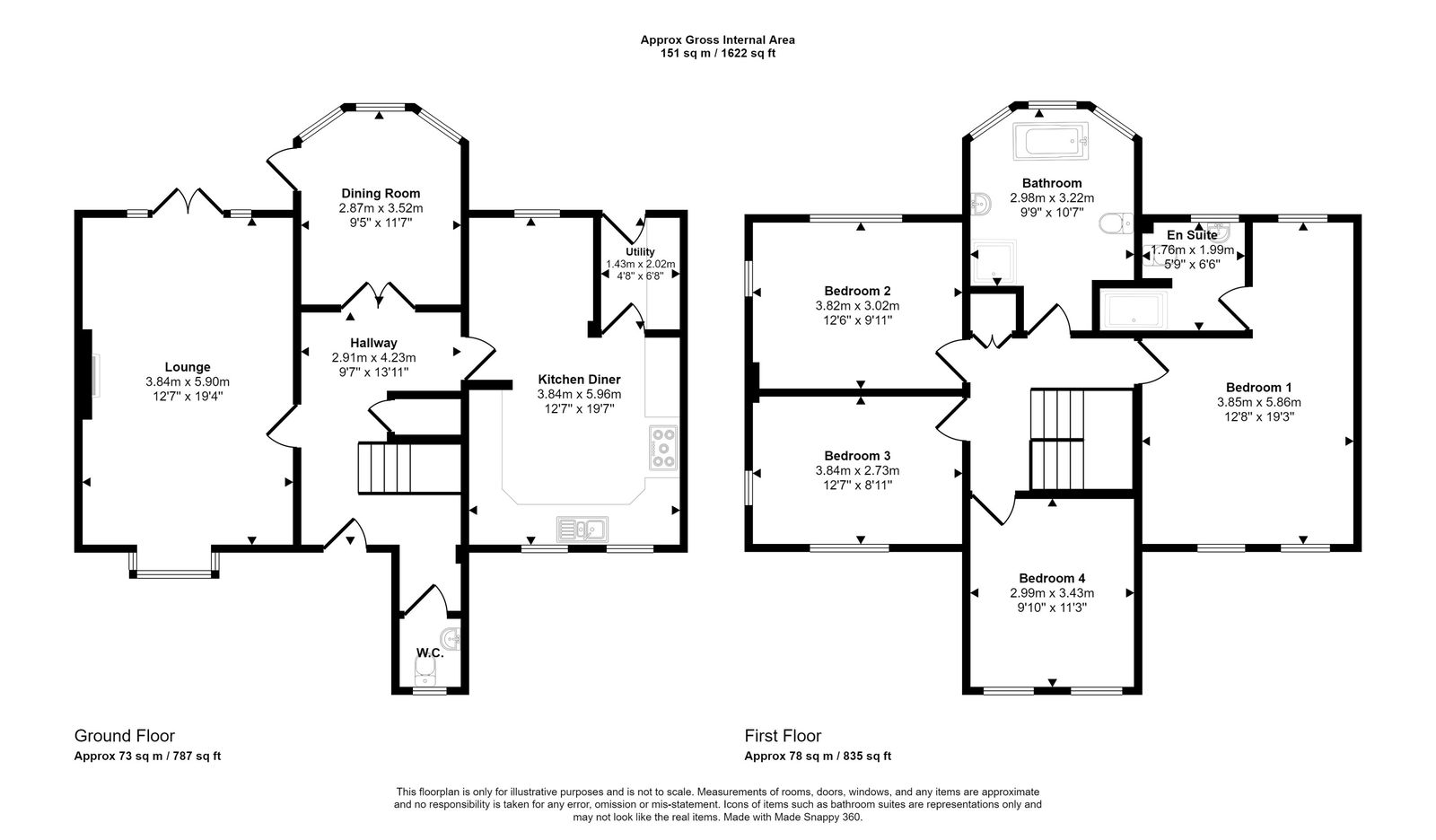 4 bed detached house for sale in Bryntirion Drive, Prestatyn - Property floorplan